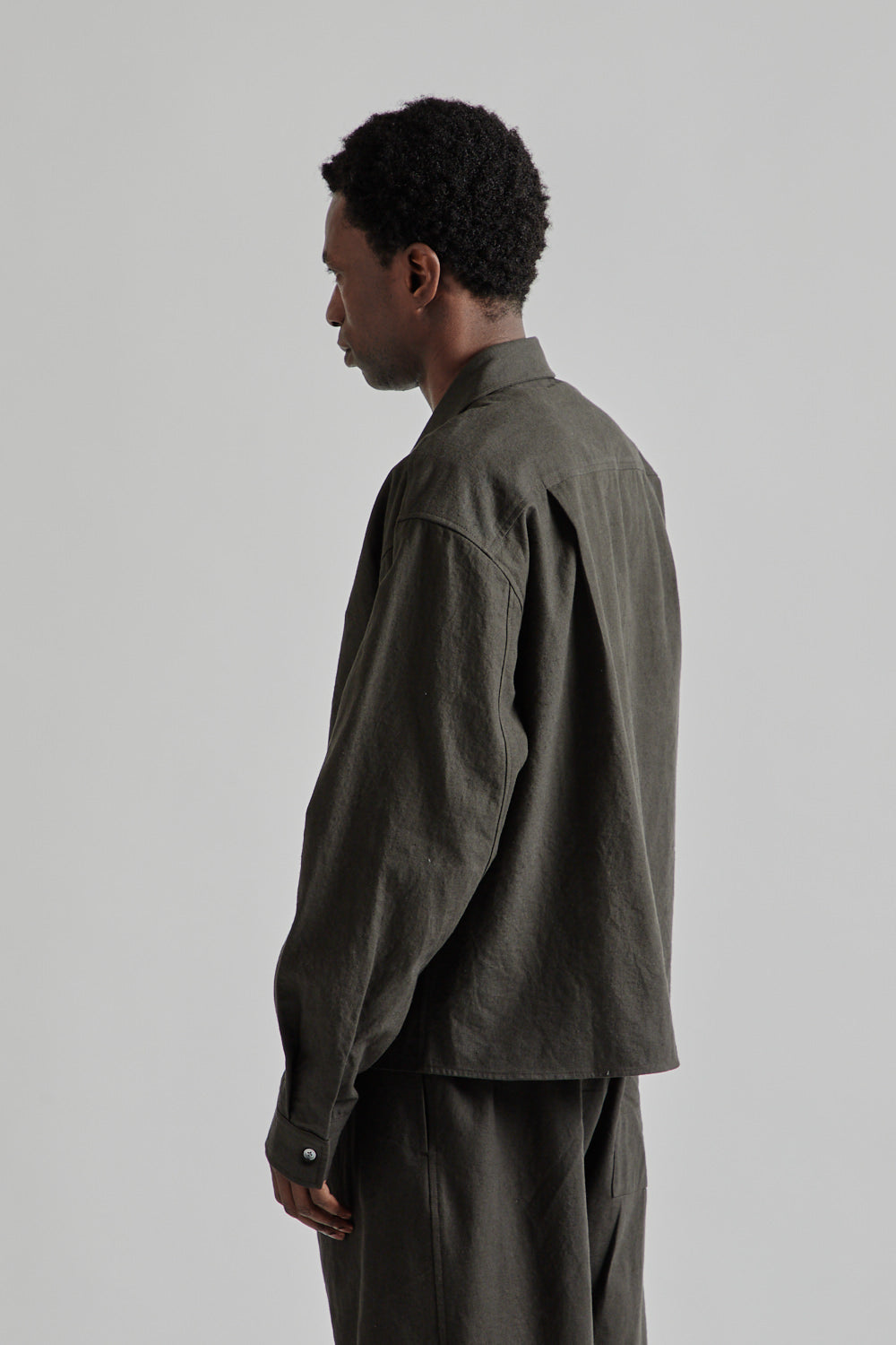 S.K Manor Hill SS25 Mechanic Shirt Jacket Antique Black 18