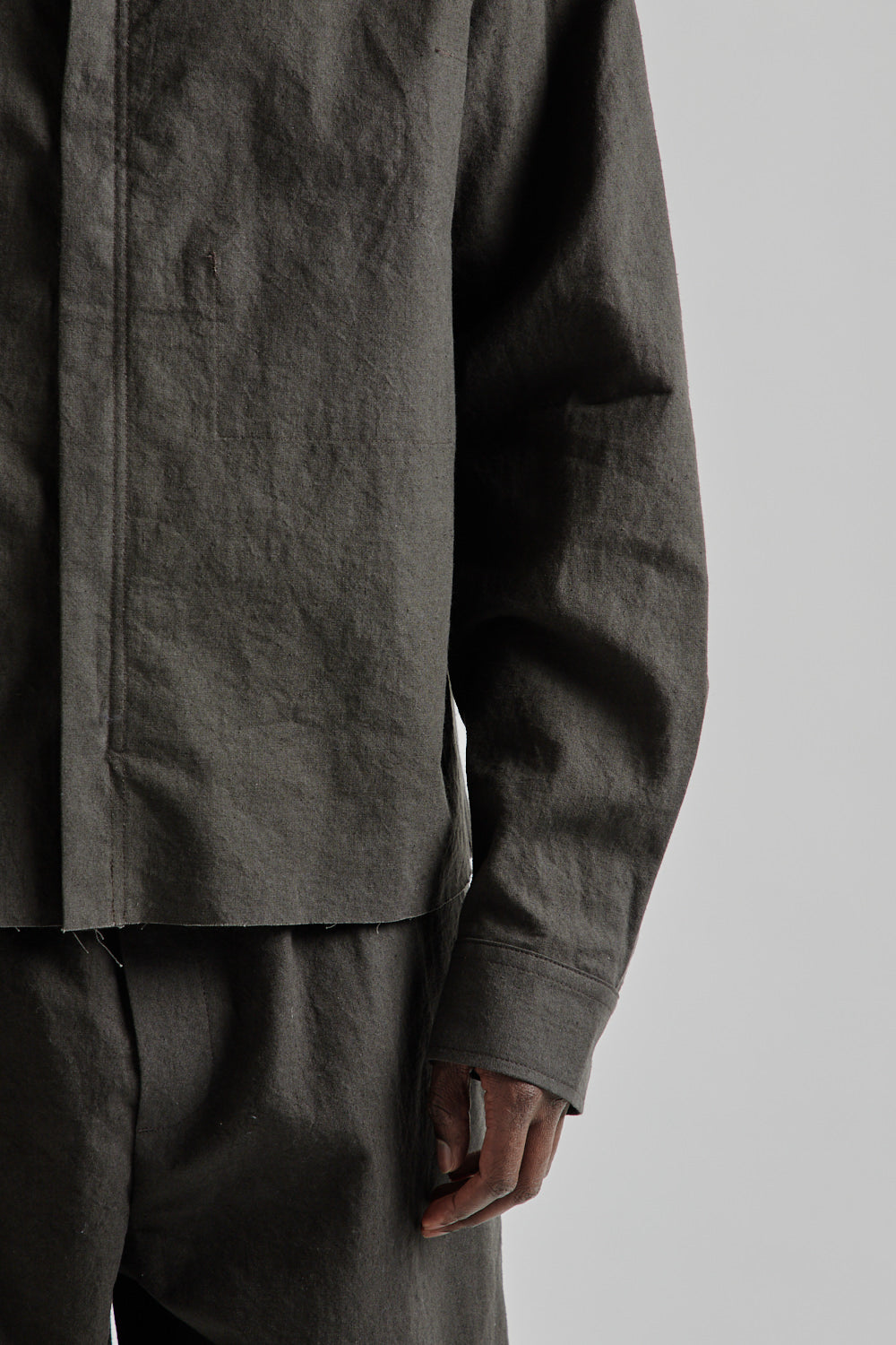 S.K Manor Hill SS25 Mechanic Shirt Jacket Antique Black 22
