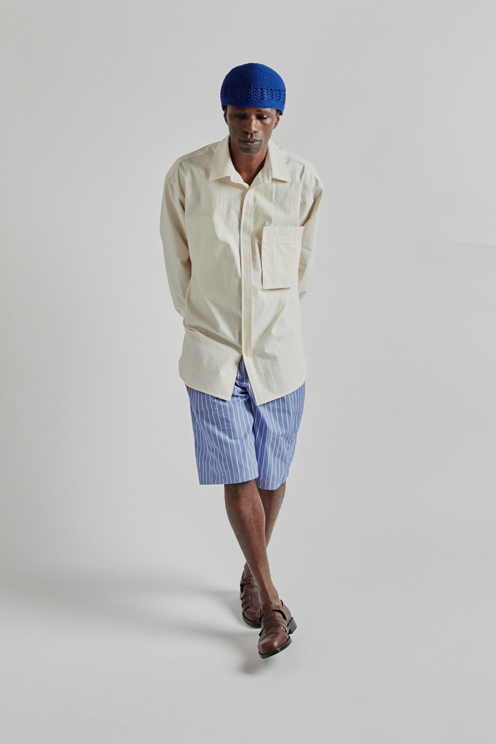 SK Manor Hill Overturn Shirt -Natural | Wallace Mercantile Shop