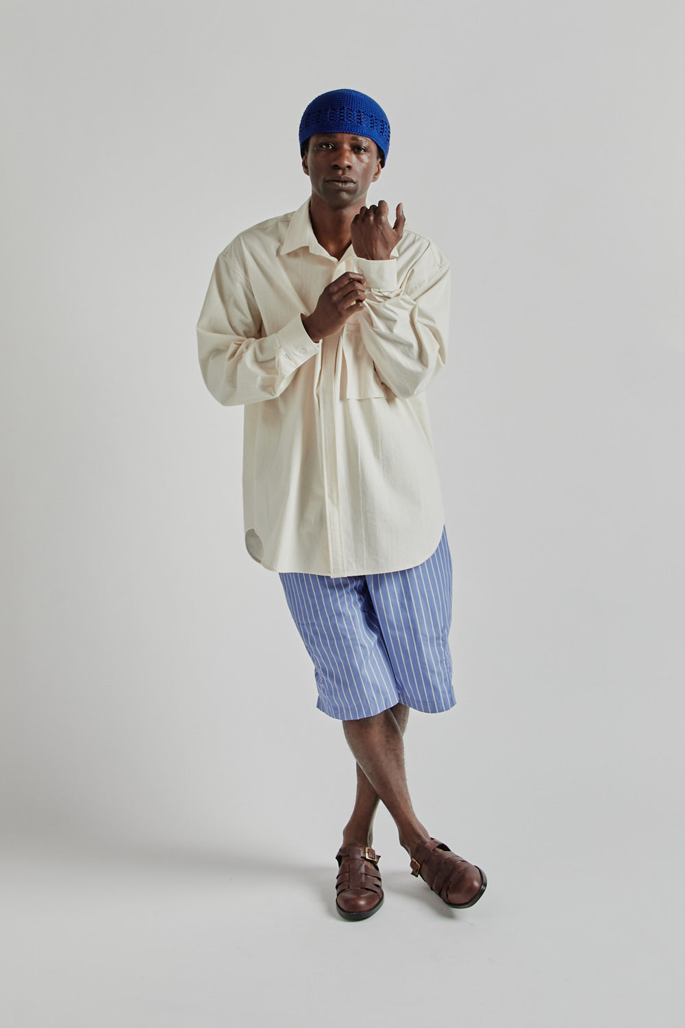 SK Manor Hill Overturn Shirt -Natural | Wallace Mercantile Shop