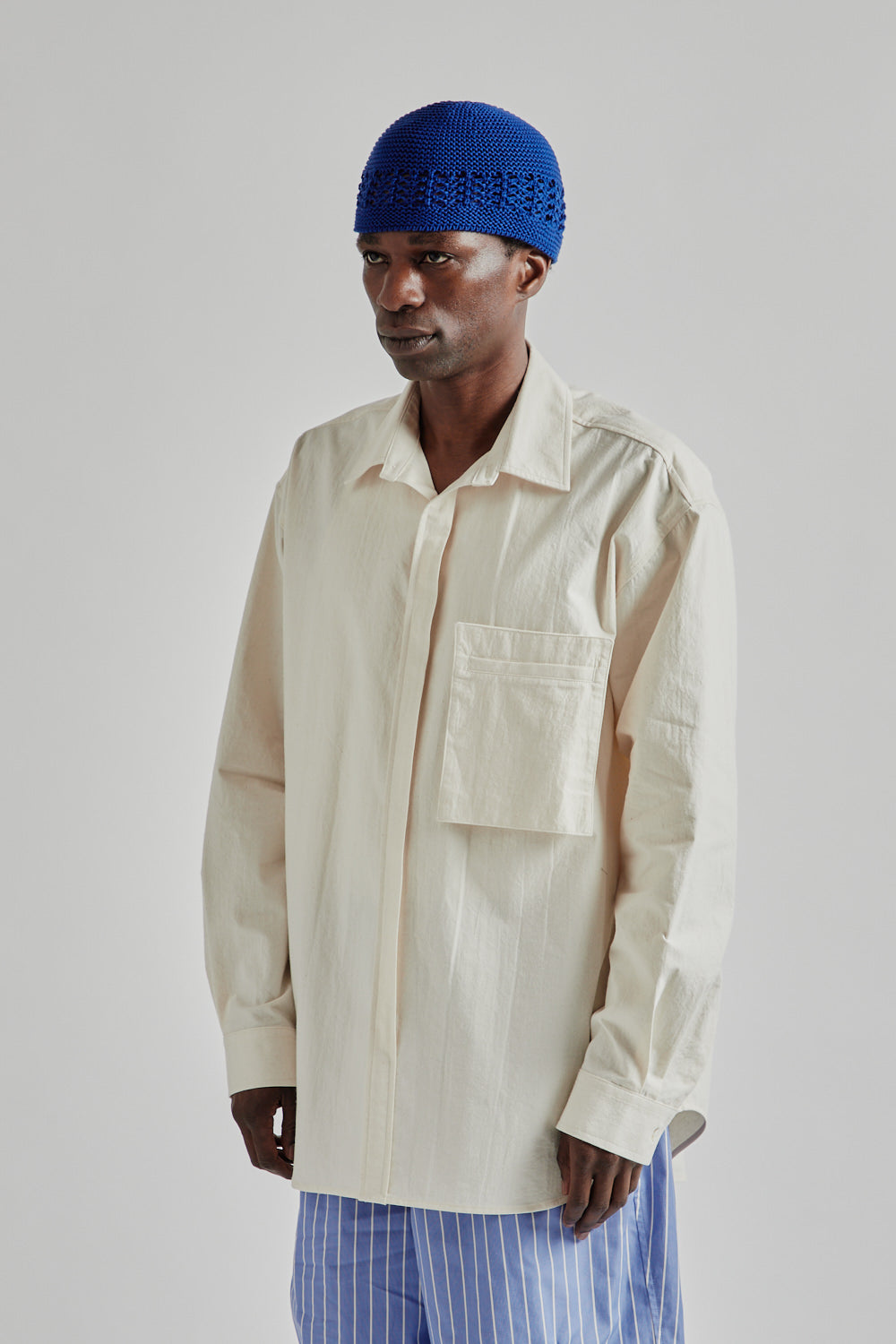 SK Manor Hill Overturn Shirt -Natural | Wallace Mercantile Shop