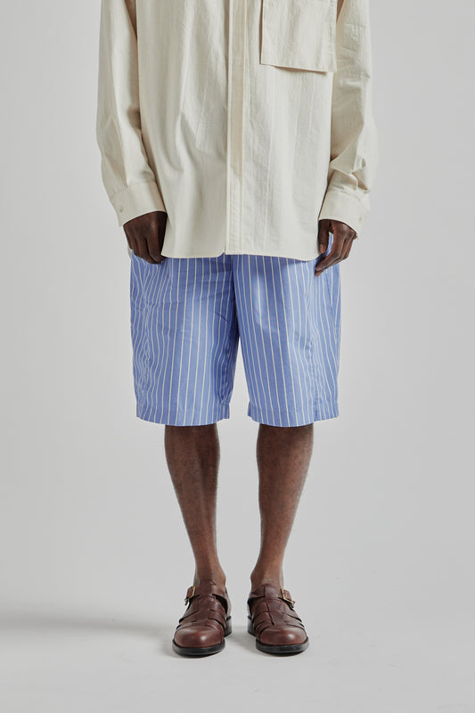 S.K Manor Hill SS25 Solar Short Blue White Stripes 2