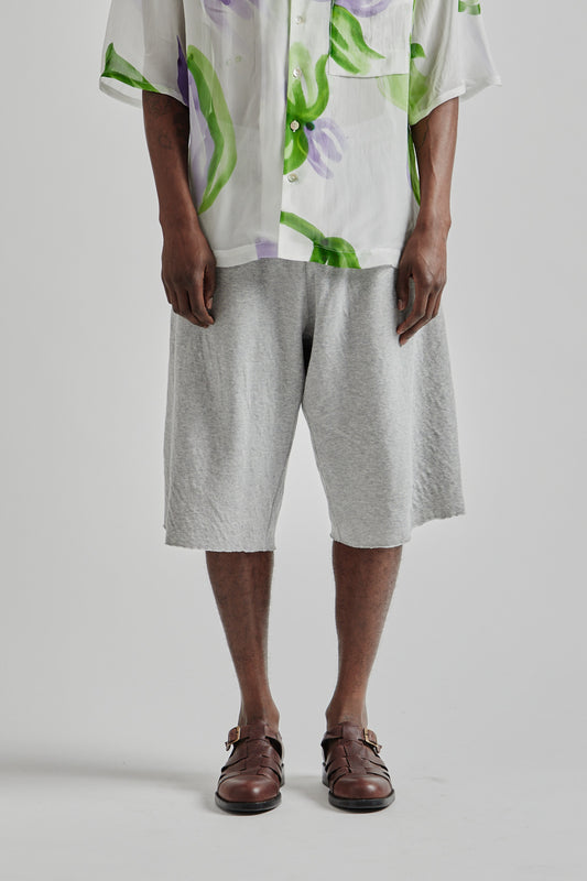 SK Manor Hill SS25 Earl Sweatshort Heather Grey 02