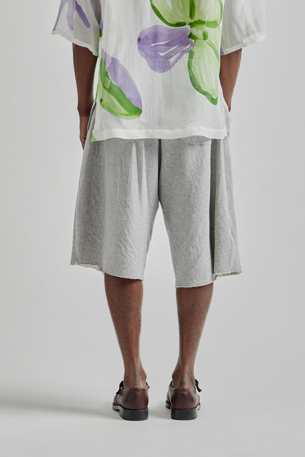 SK Manor Hill SS25 Earl Sweatshort Heather Grey 04