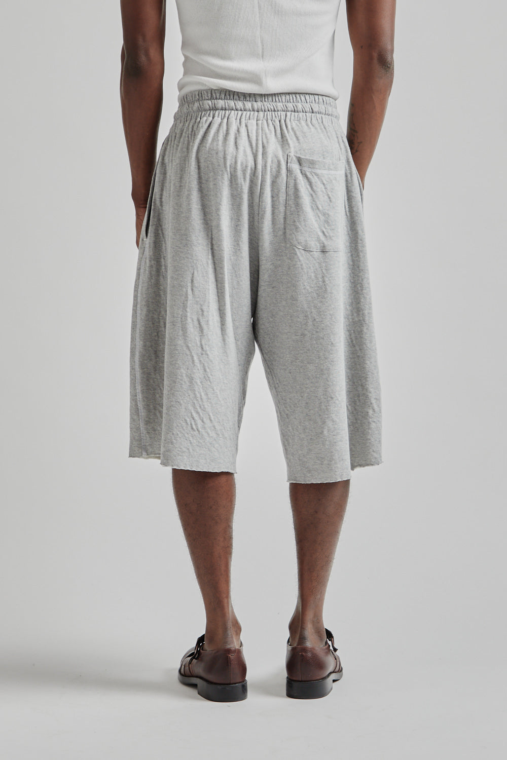 SK Manor Hill SS25 Earl Sweatshort Heather Grey 07