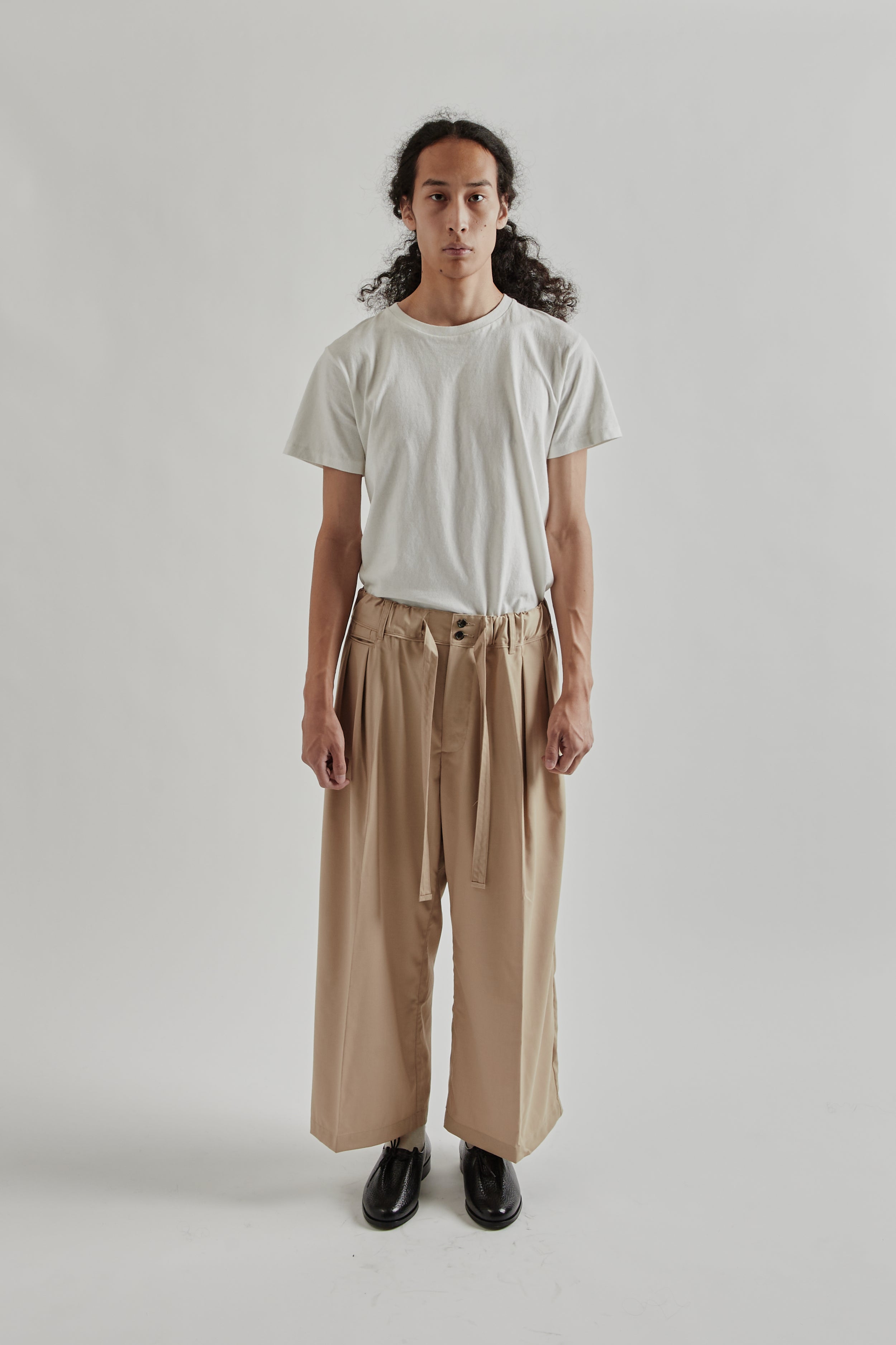 【BEIGE】NYLON HAKAMA PANTS Sillage Hakama Pants - Beige Twill | Wallace Mercantile Shop