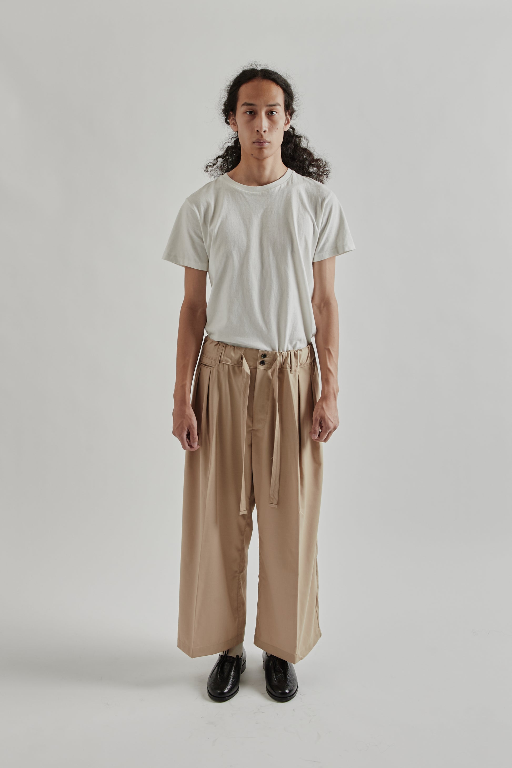 Sillage FW25 Hakama Pants Beige Twill 1