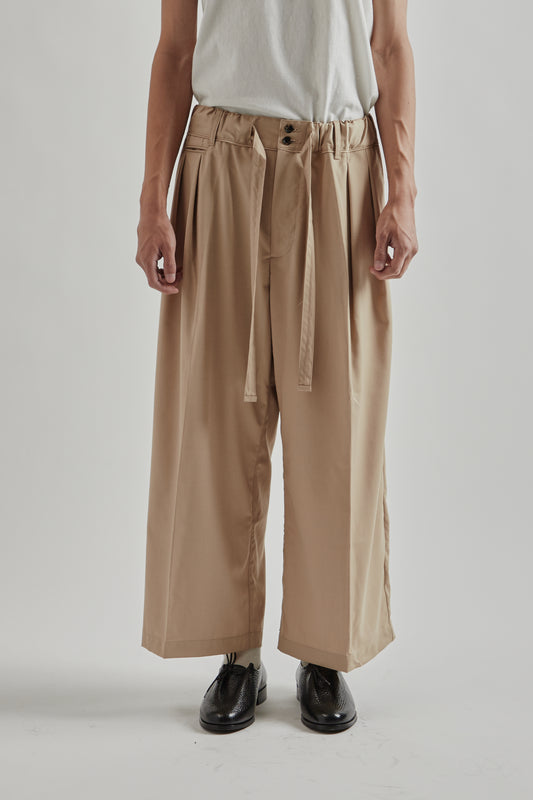 Sillage FW25 Hakama Pants Beige Twill 2