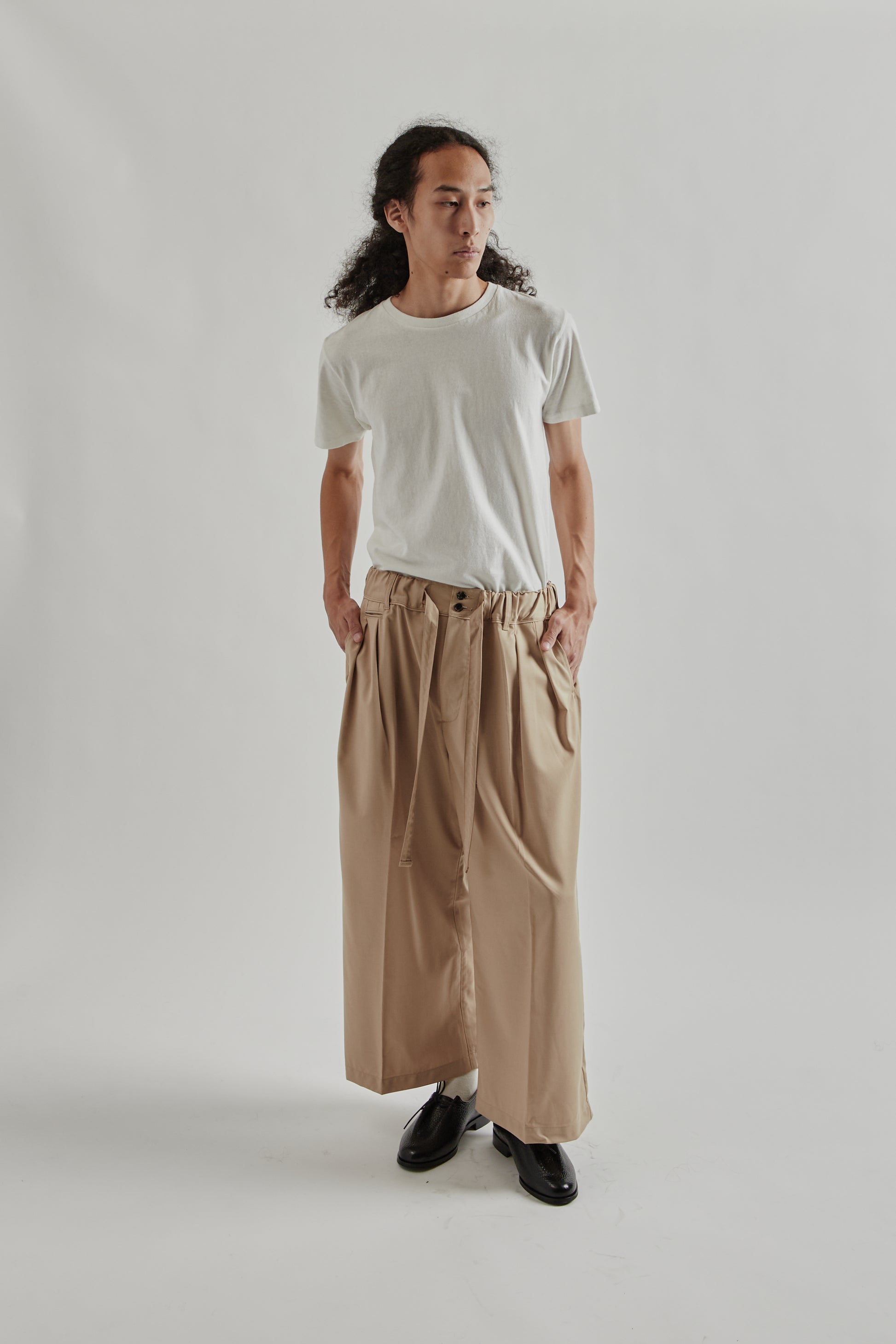 Sillage FW25 Hakama Pants Beige Twill 8