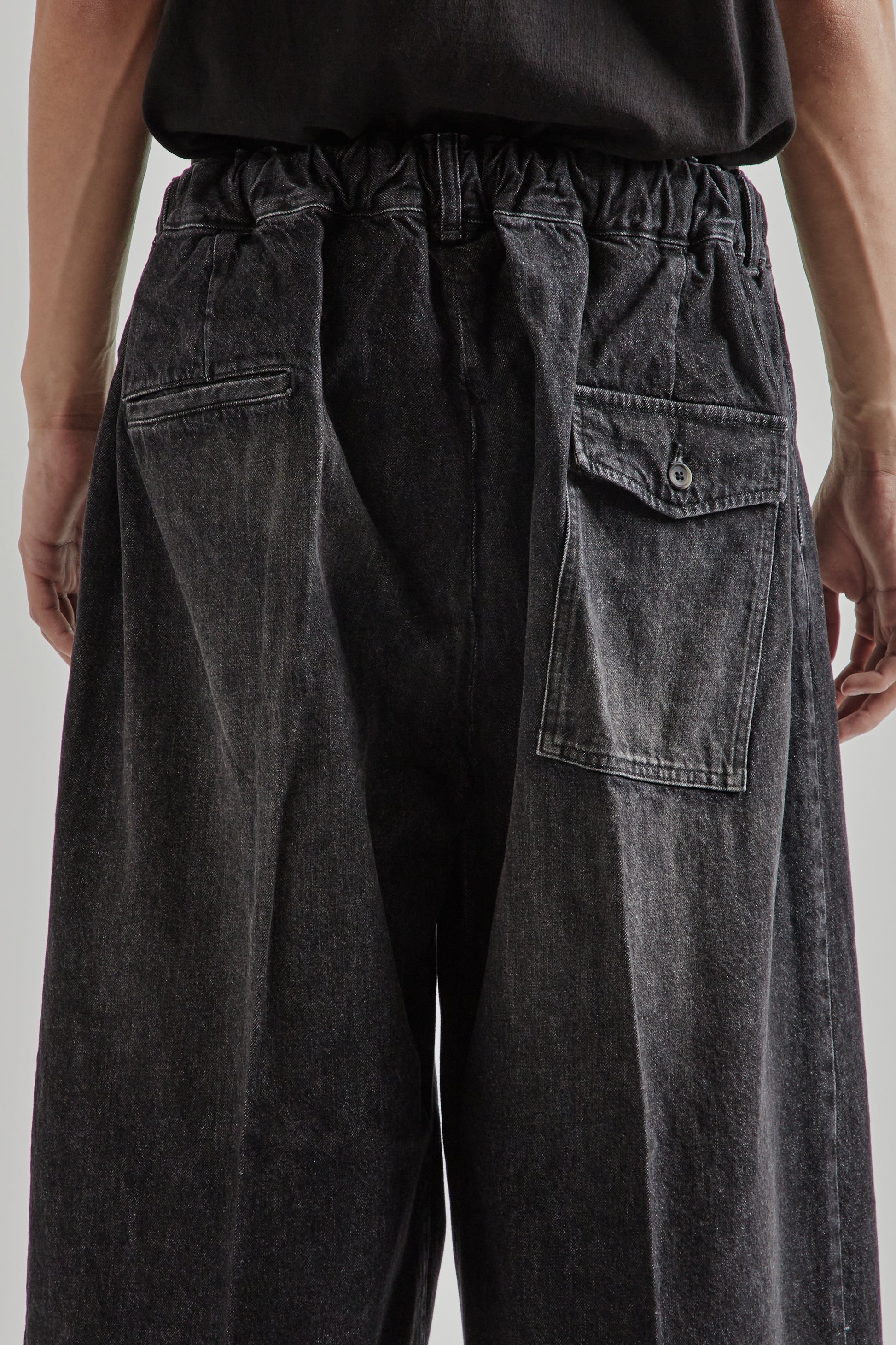 Sillage FW25 Hakama Pants Black Denim Damaged 5