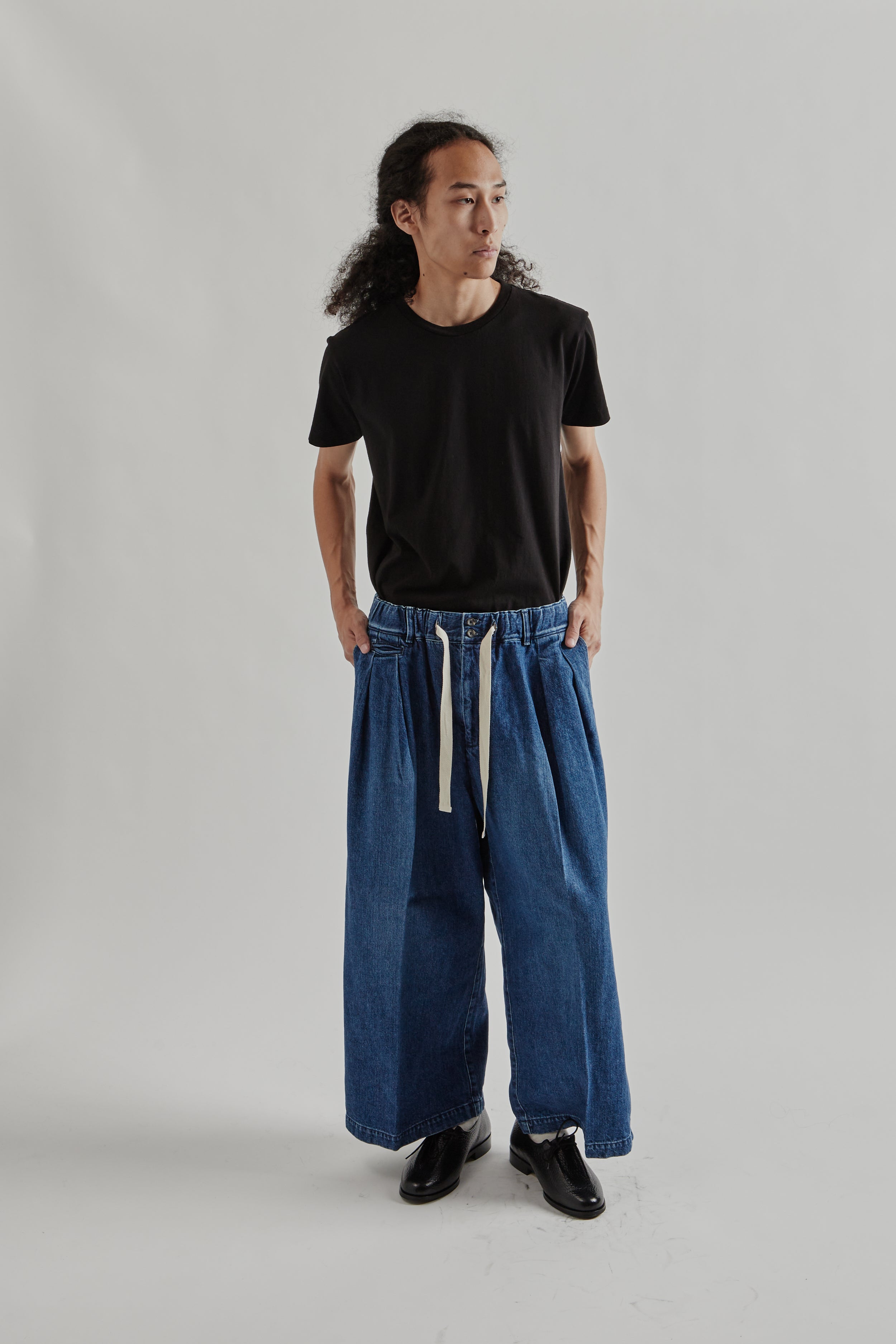 Sillage Hakama Pants - Denim Damaged | Wallace Mercantile Shop
