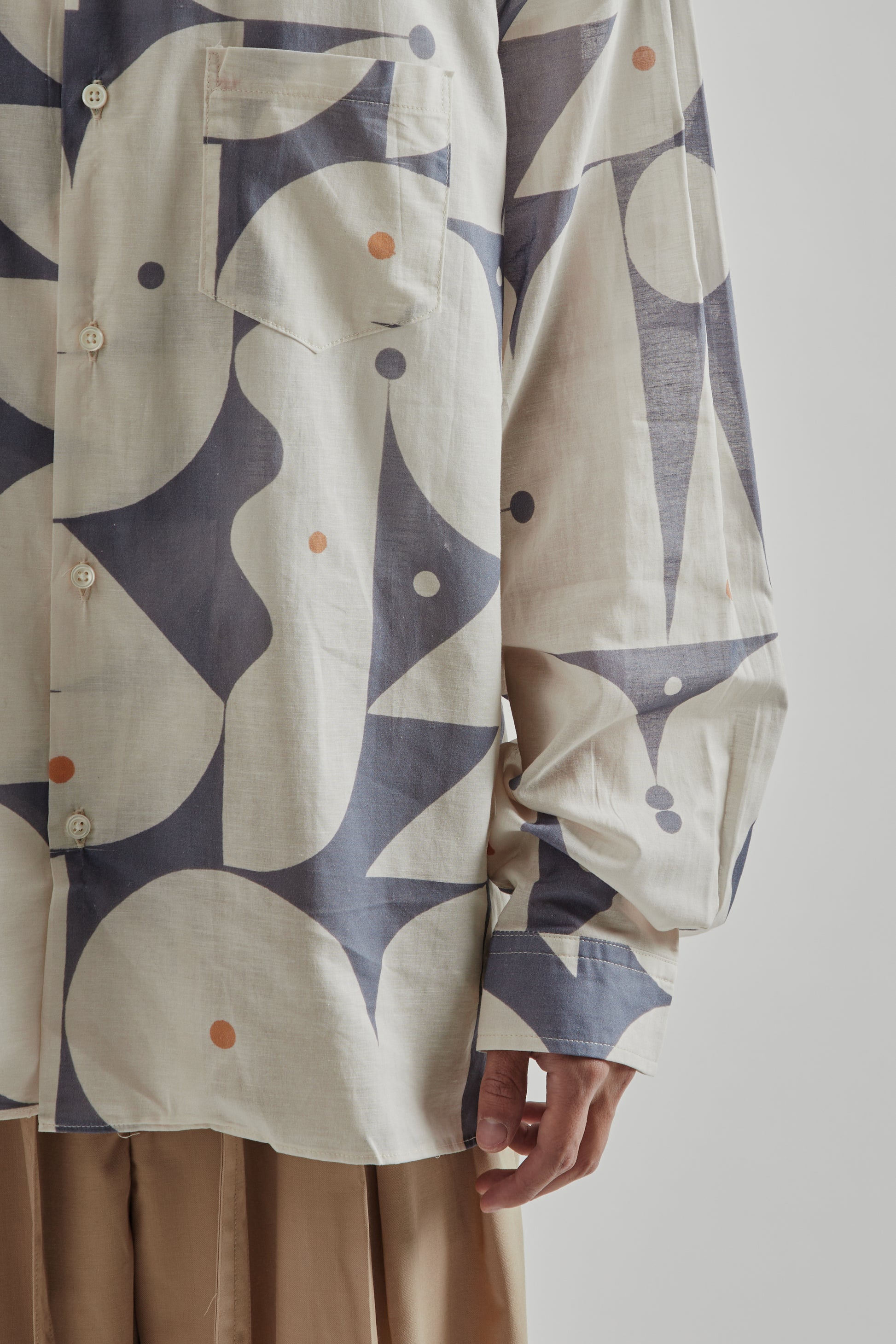 Sillage FW25 Re-Engineered Overshirt Long Sleeve Aaron Glasson Blue14