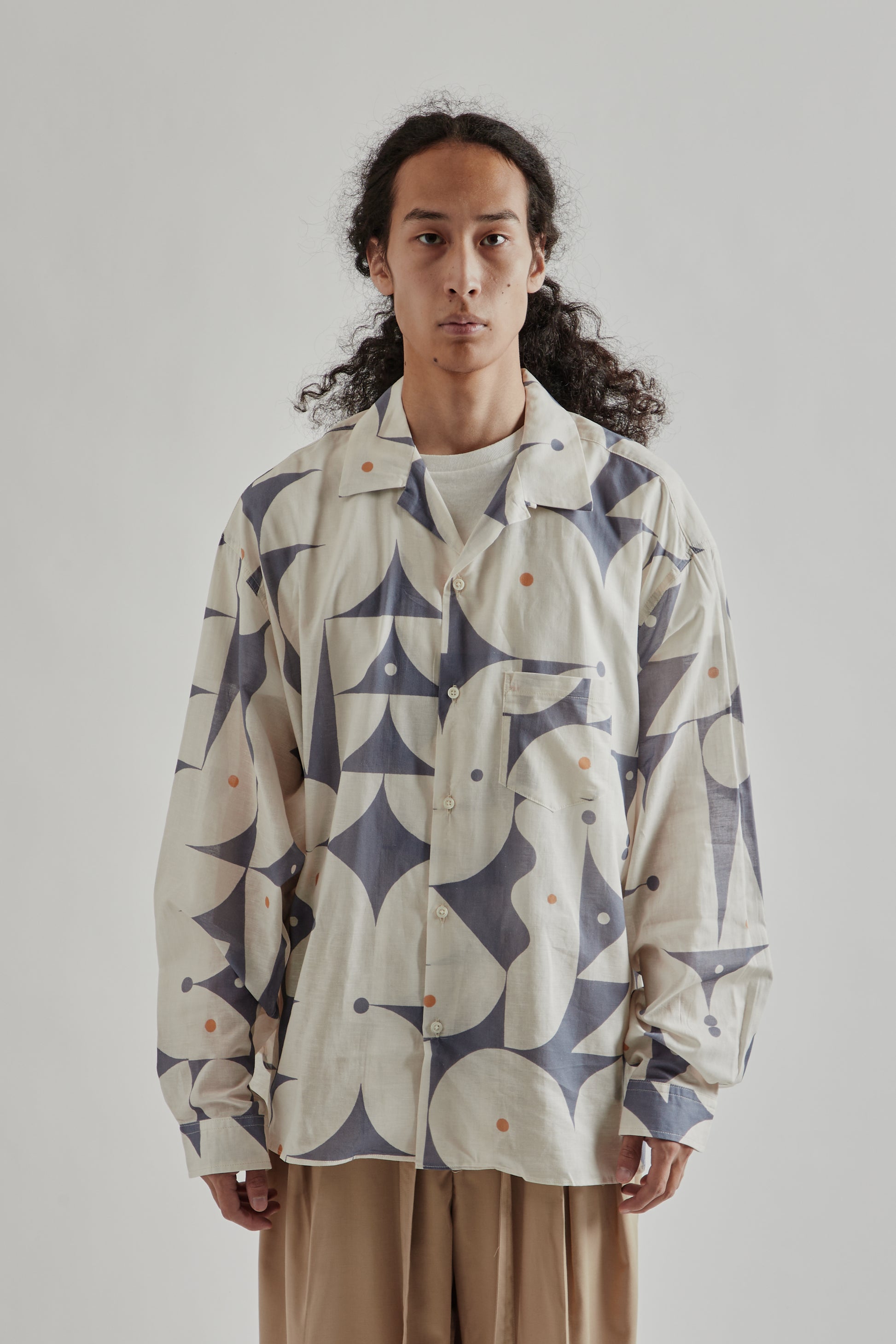 Sillage FW25 Re-Engineered Overshirt Long Sleeve Aaron Glasson Blue2