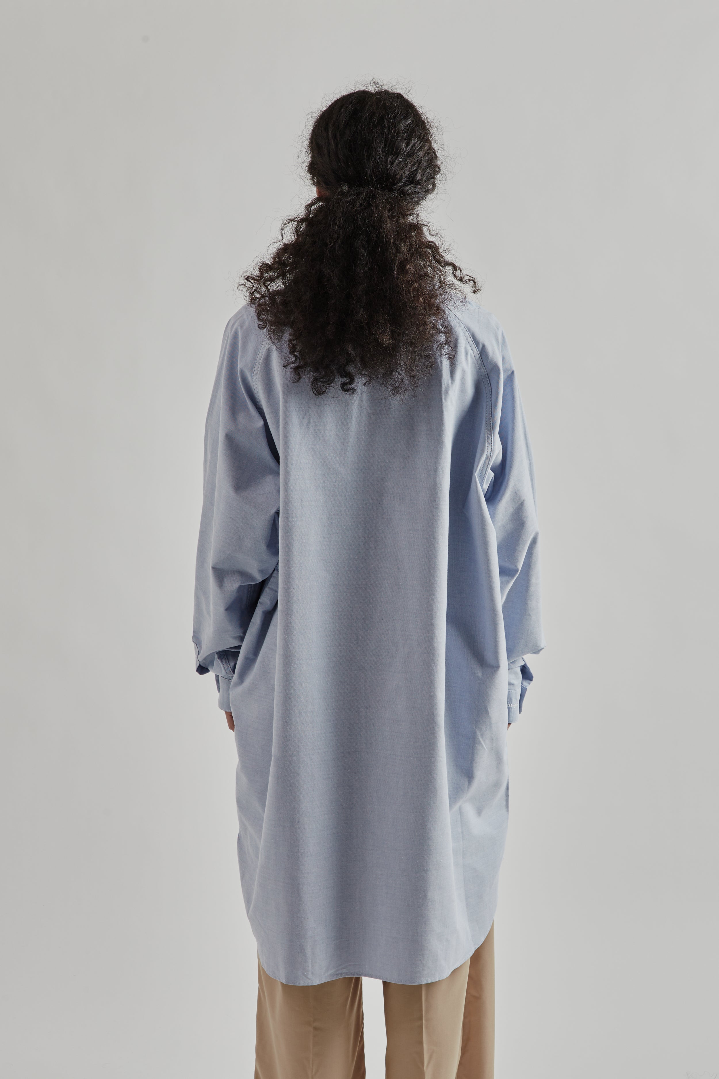 Sillage Wide Shirt - Blue Popover Long | Wallace Mercantile Shop