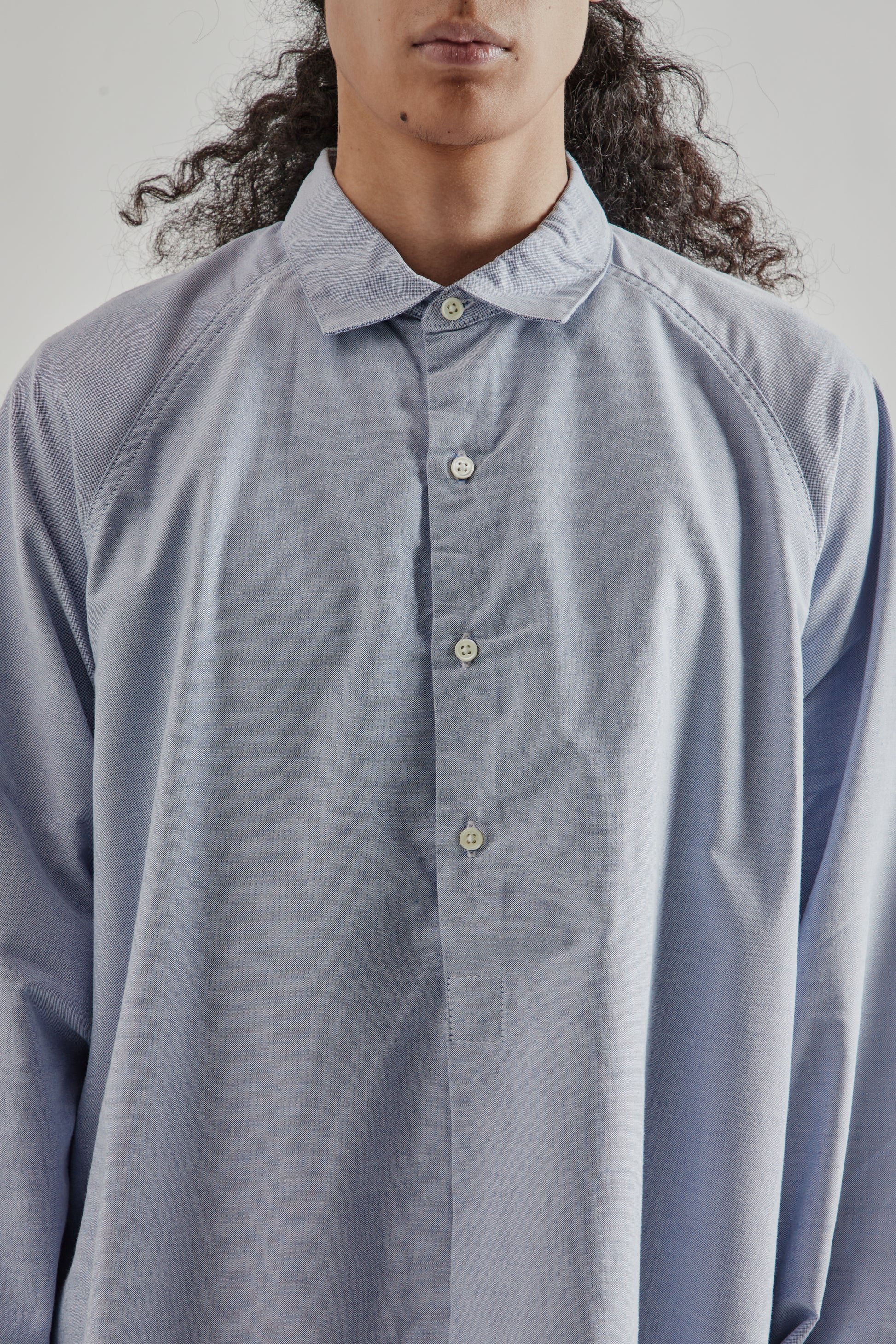 Sillage FW25 Wide Shirt Blue Popover Long12