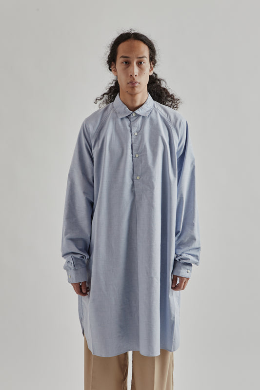 Sillage FW25 Wide Shirt Blue Popover Long2