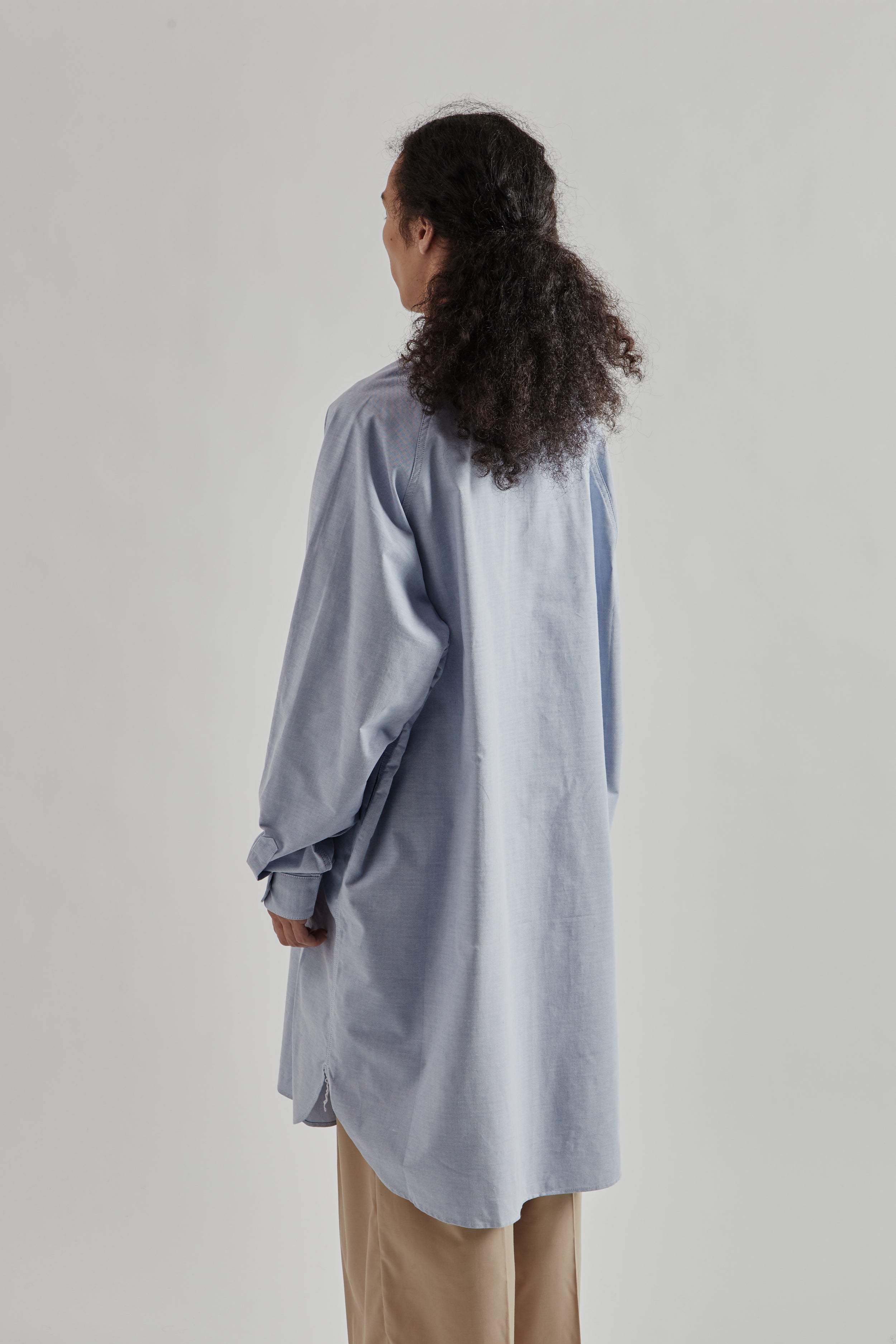 Sillage Wide Shirt - Blue Popover Long | Wallace Mercantile Shop