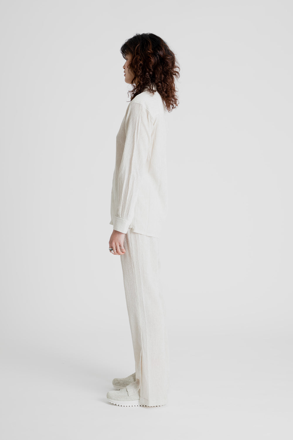 Soulland Perry Shirt in Off-White