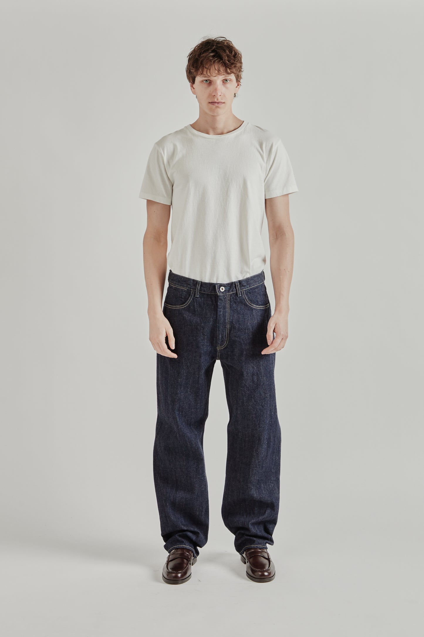 Still By Hand 5 Pocket Denim Pants Indigo 2545