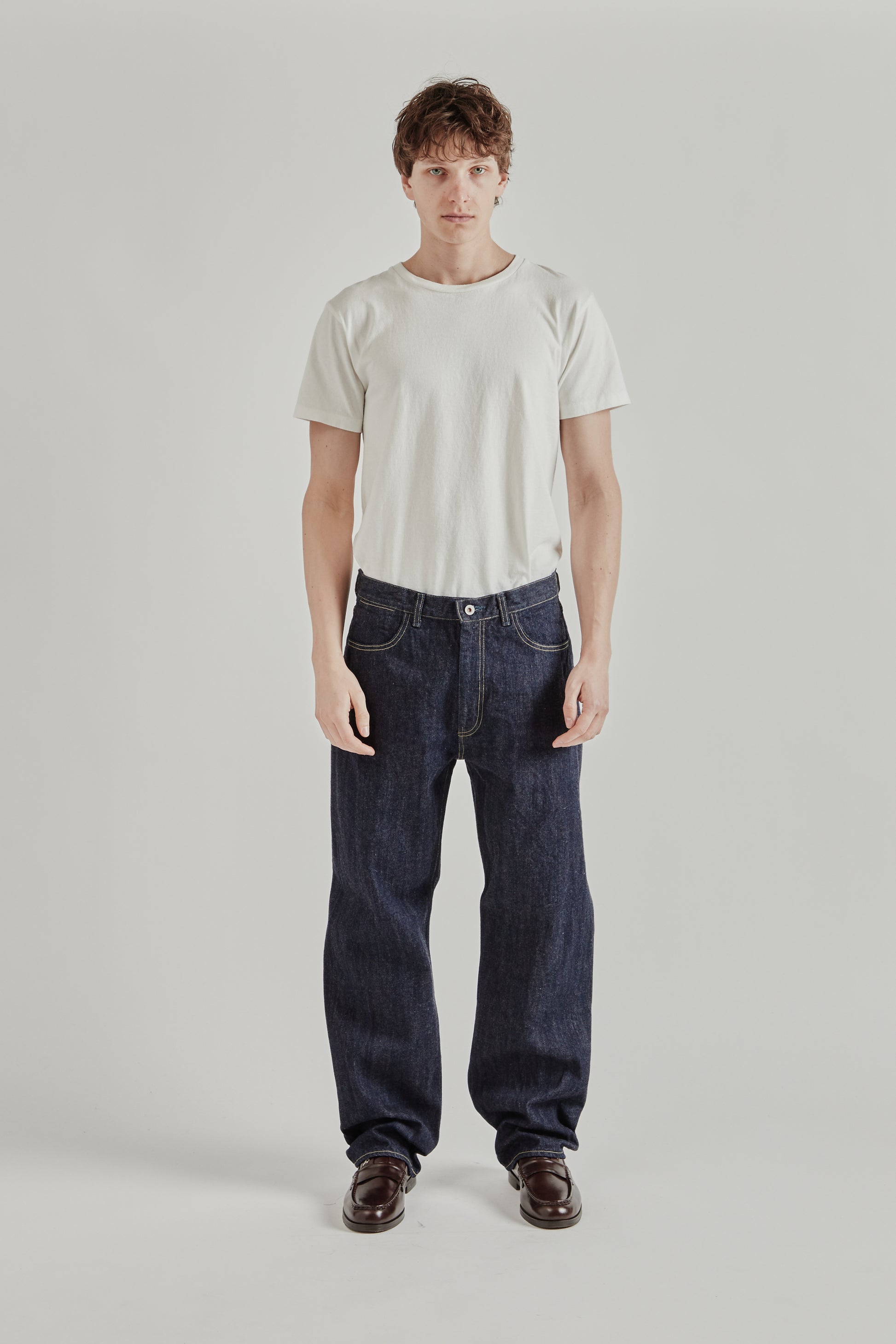 Still By Hand 5 Pocket Denim Pants Indigo 2545