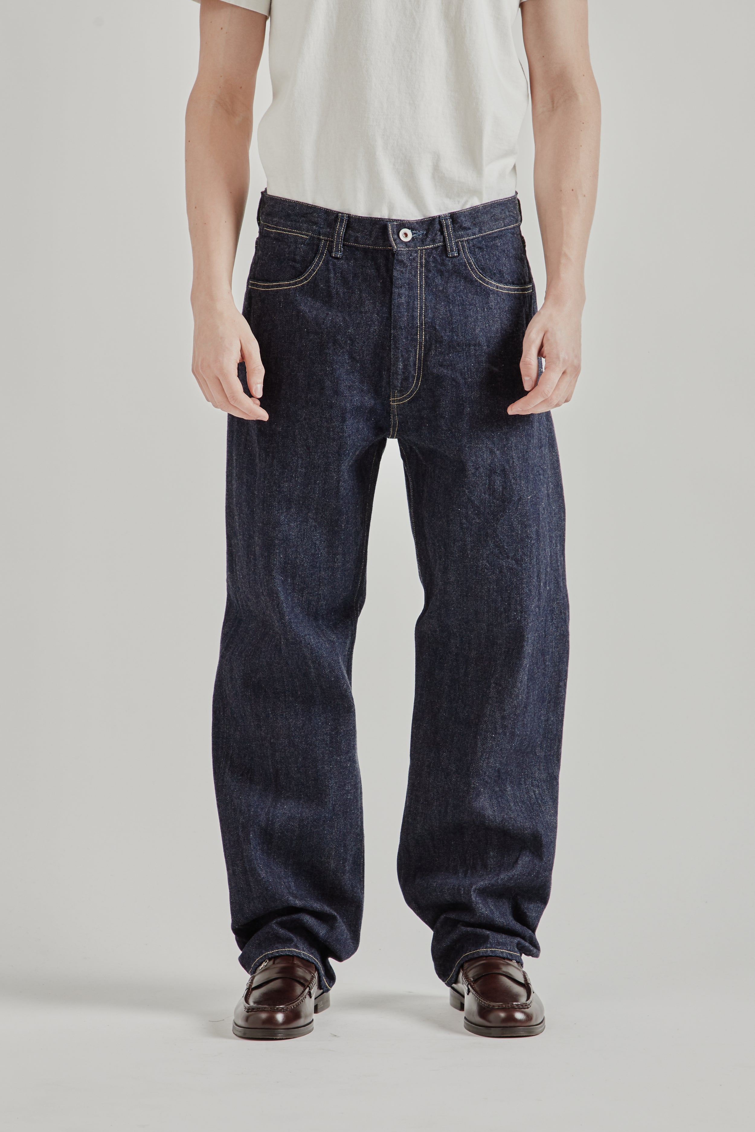 Still by Hand 5 Pocket Denim Pants - Navy | Wallace Mercantile Shop