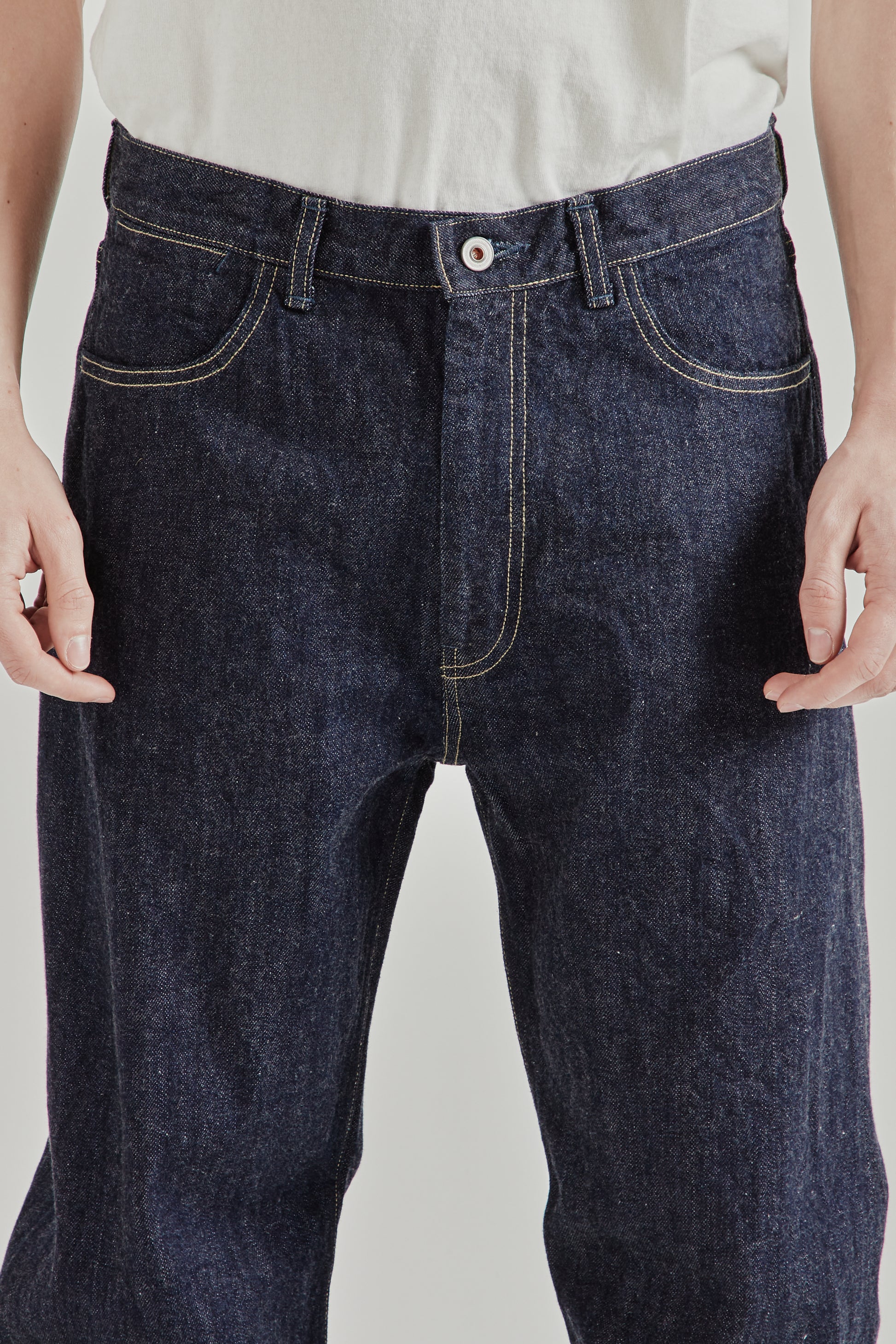 Still By Hand 5 Pocket Denim Pants Indigo 2559