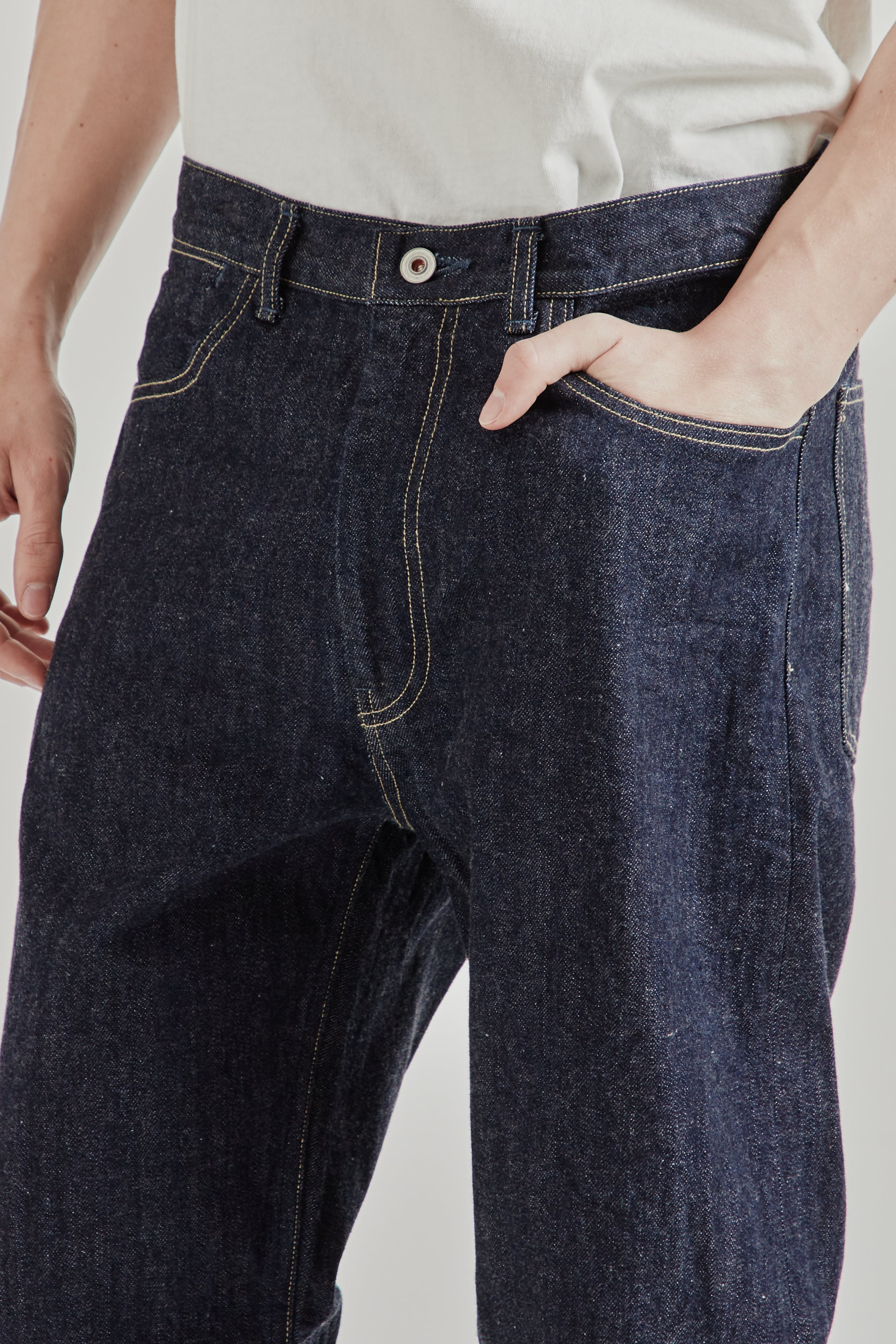 Still by Hand 5 Pocket Denim Pants - Navy | Wallace Mercantile Shop