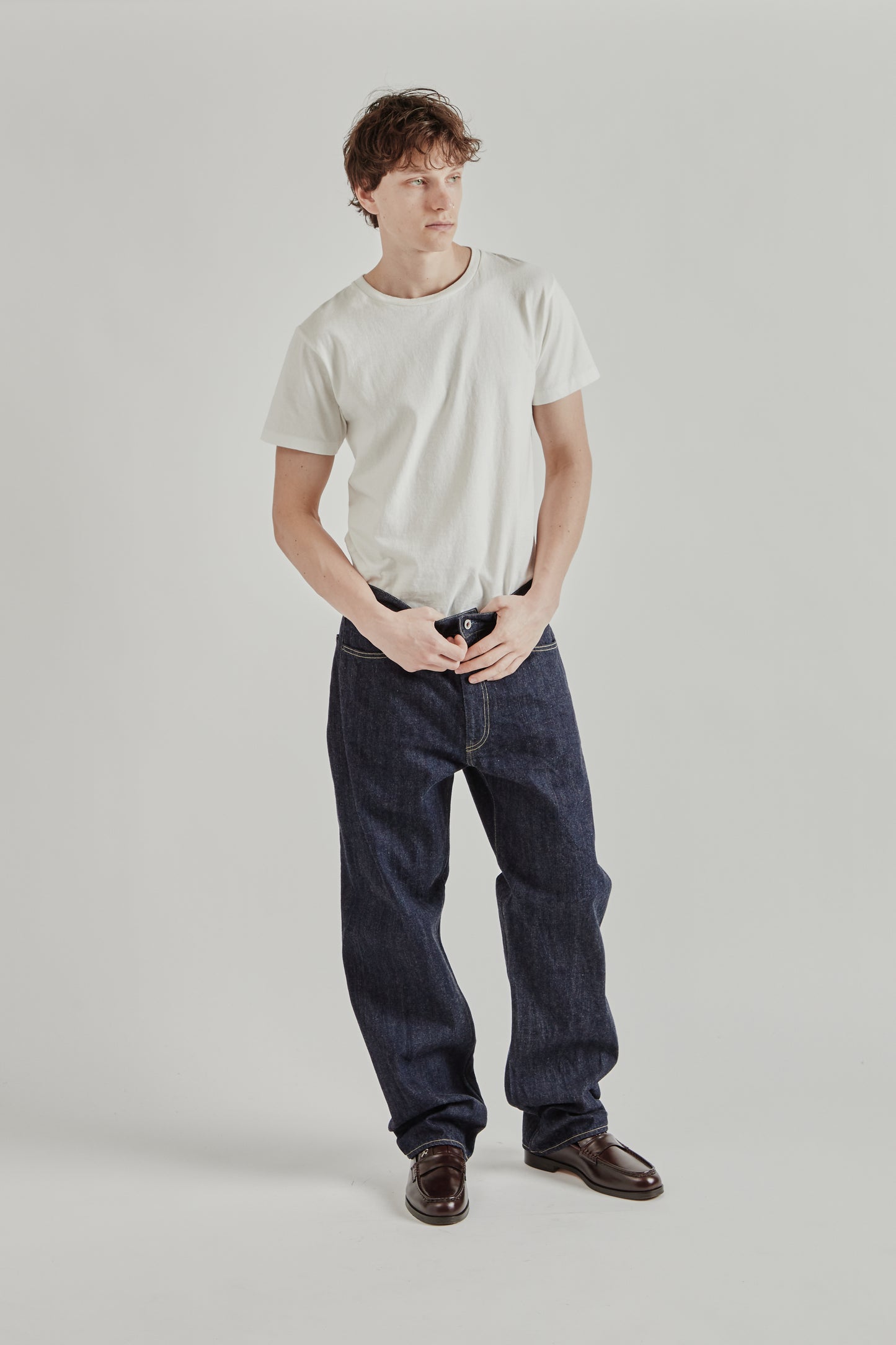 Still By Hand 5 Pocket Denim Pants Indigo 2563