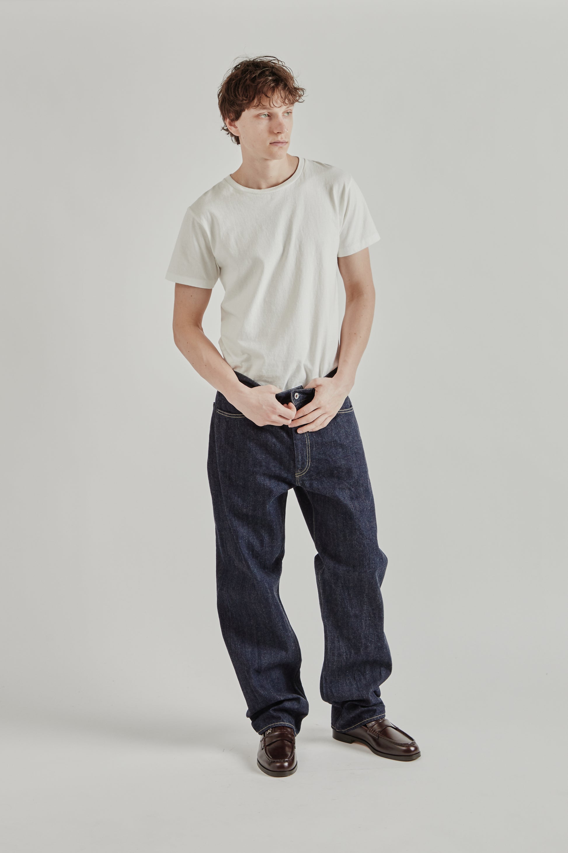 Still By Hand 5 Pocket Denim Pants Indigo 2563