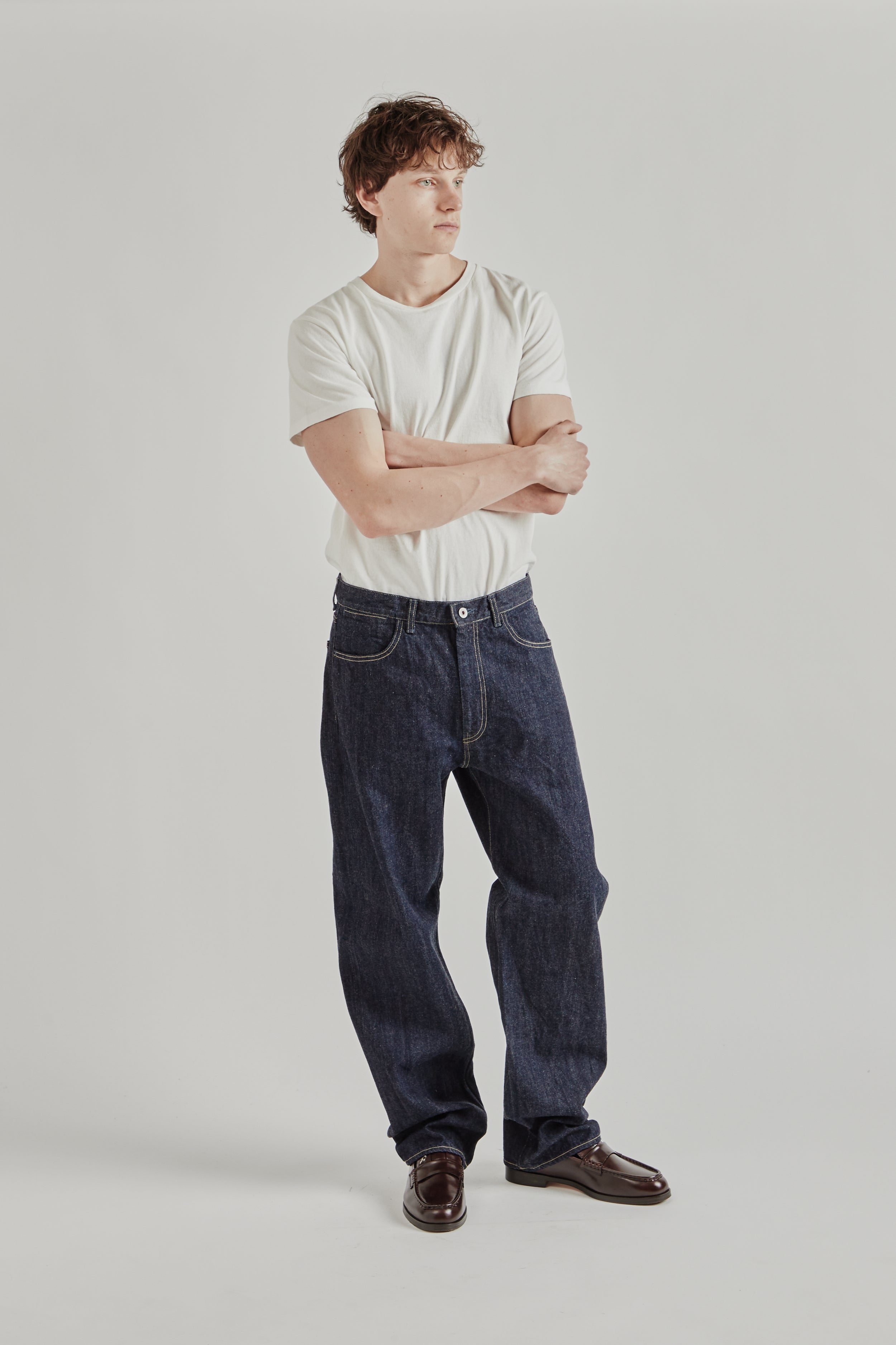 Still by Hand 5 Pocket Denim Pants - Navy | Wallace Mercantile Shop
