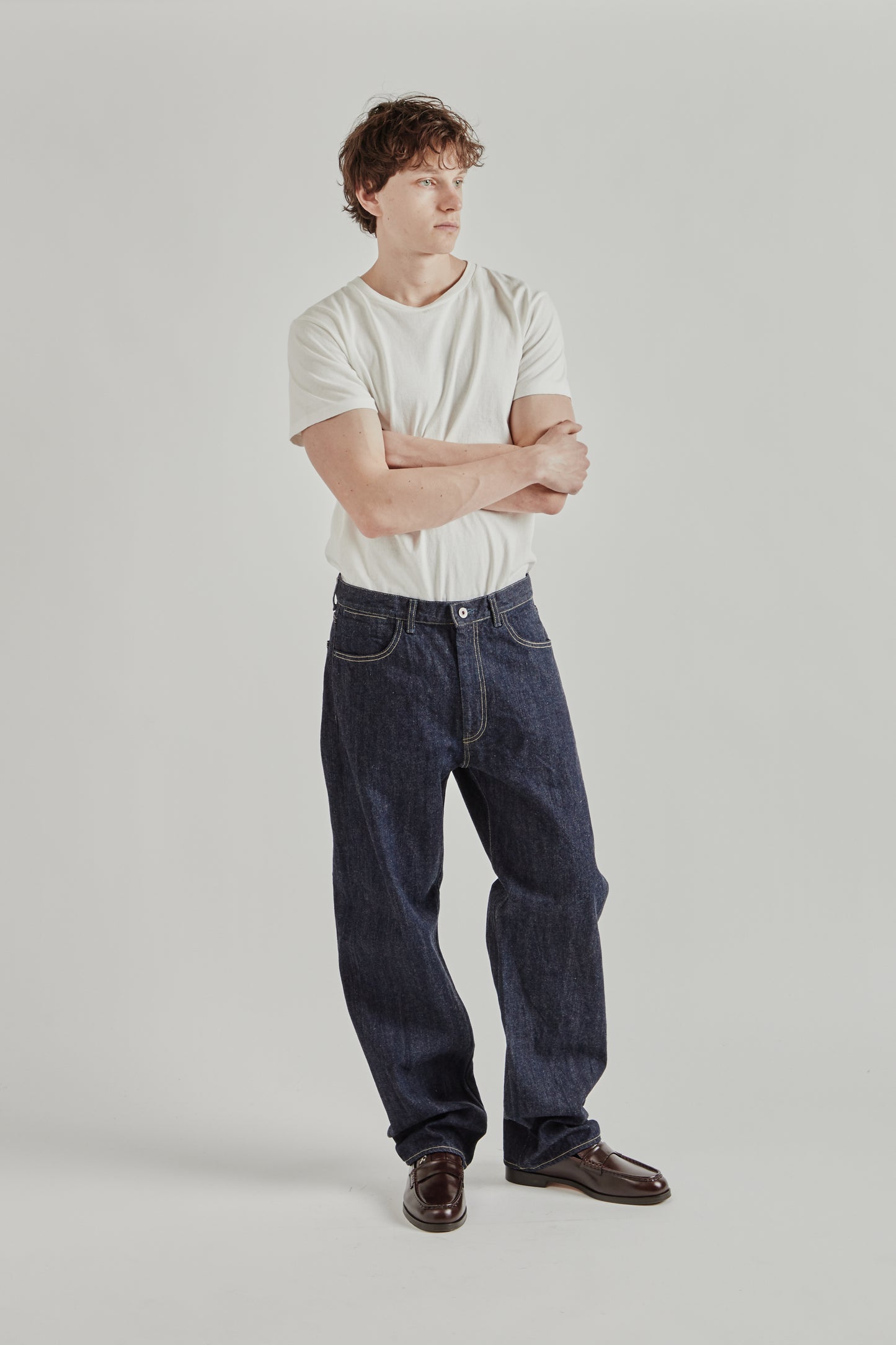 Still By Hand 5 Pocket Denim Pants Indigo 2565