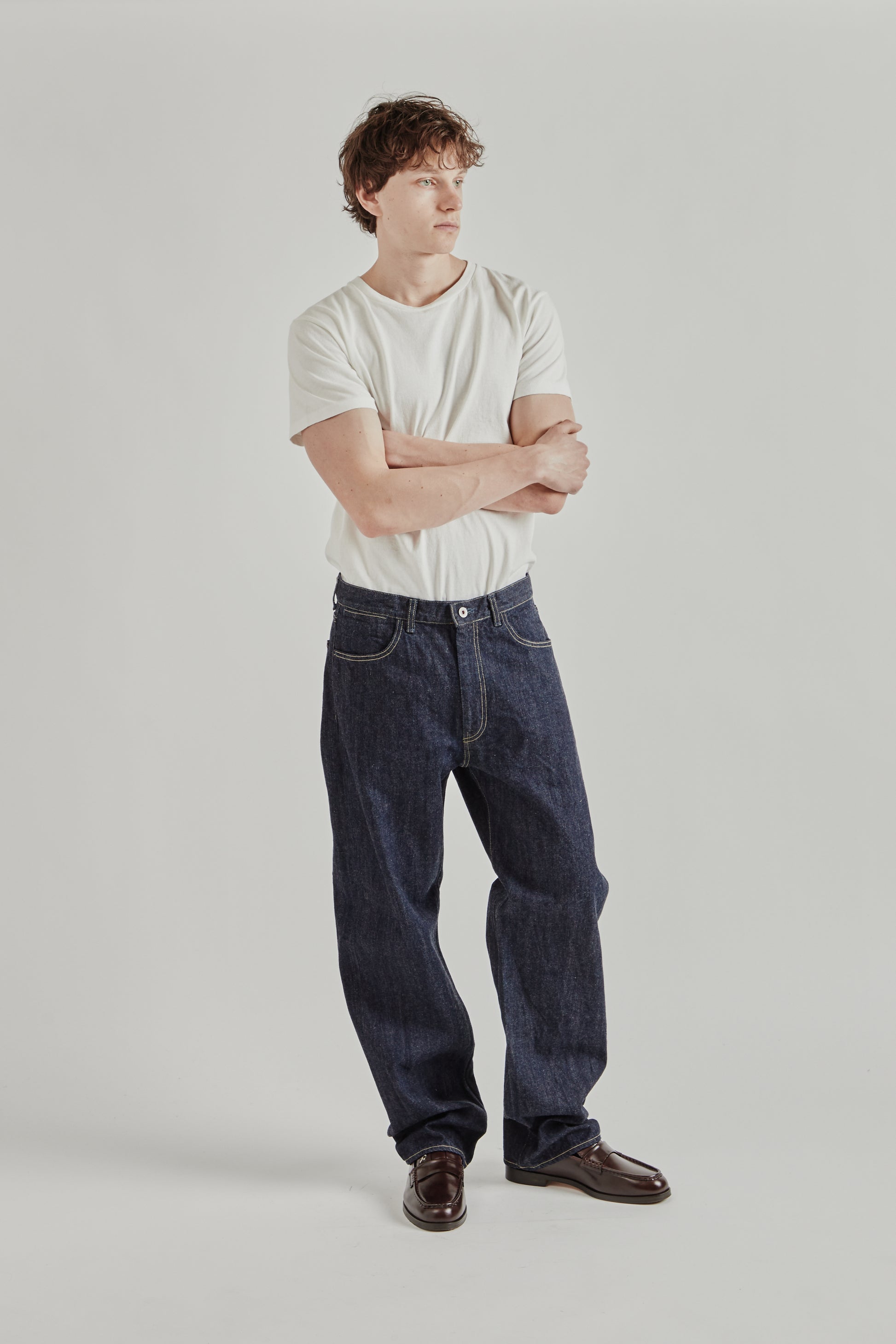 Still By Hand 5 Pocket Denim Pants Indigo 2565