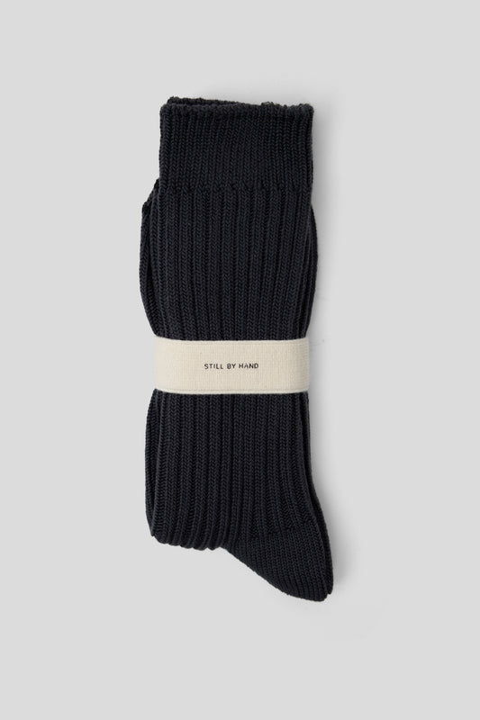 BMP Cotton Socks - Blue Charcoal