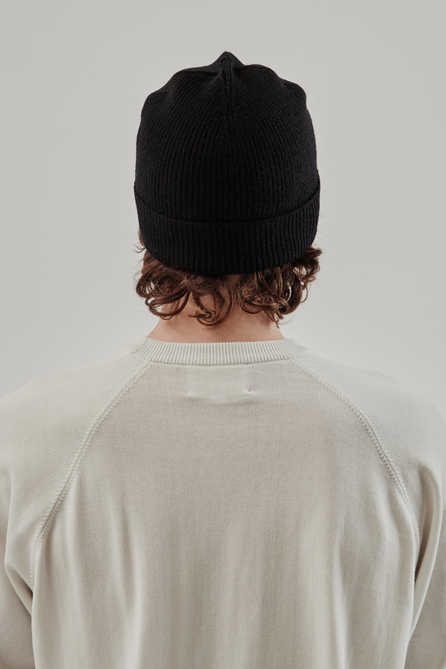 Still By Hand FW25 7G Knit Cap Black 4