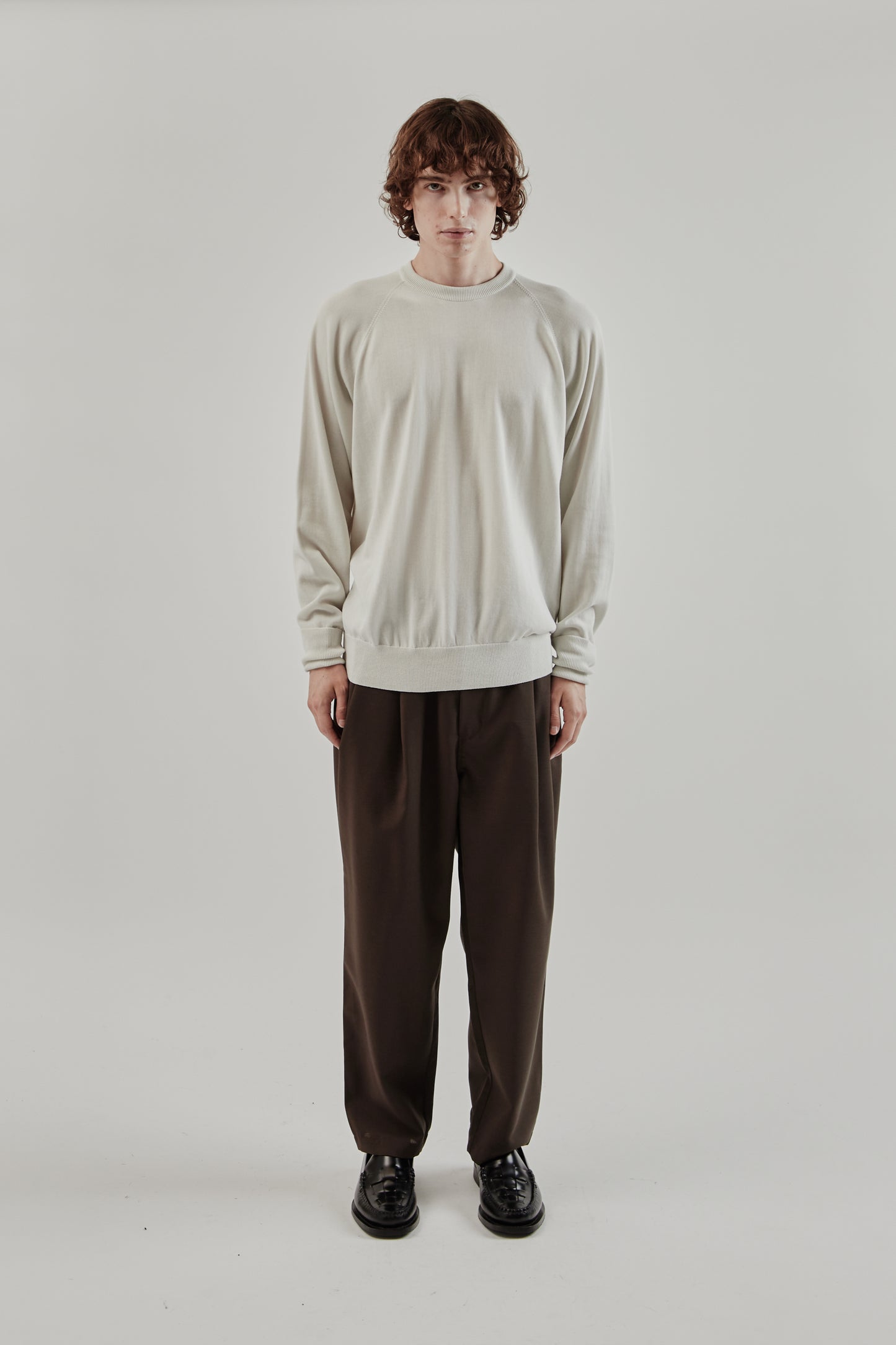 Still By Hand FW25 Cotton Silk Pullover Ivory 1