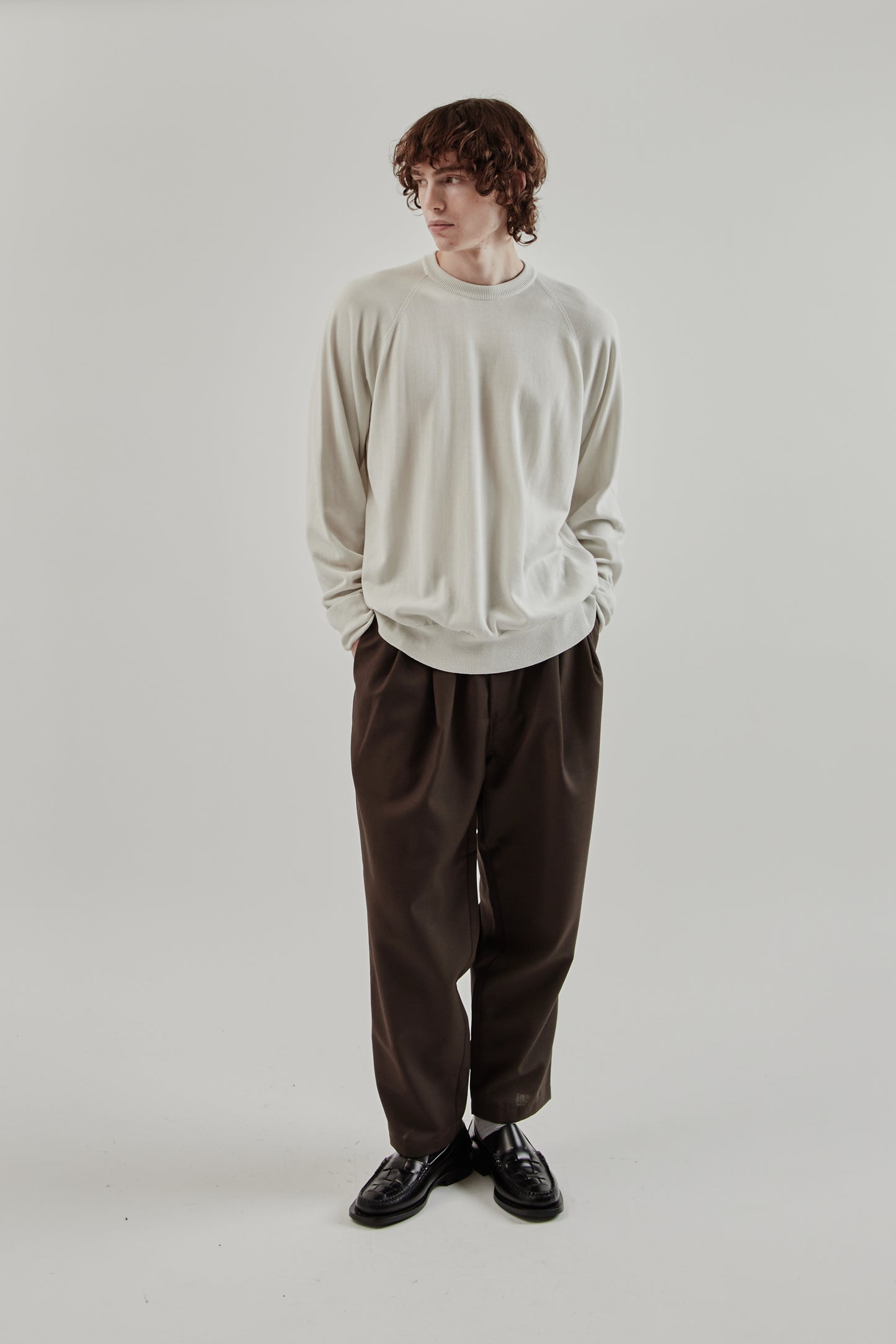 Still By Hand FW25 Cotton Silk Pullover Ivory 10