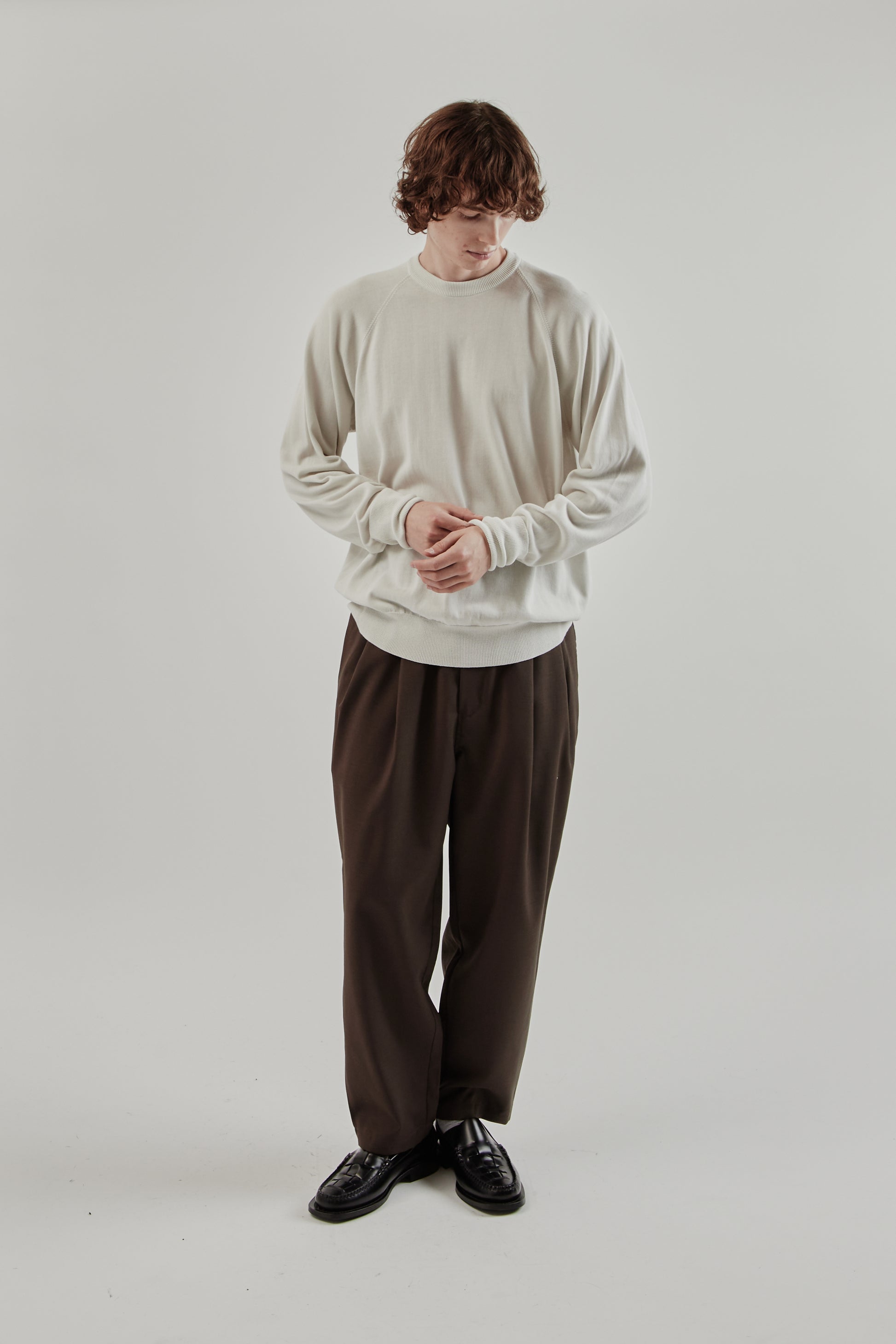 Still By Hand FW25 Cotton Silk Pullover Ivory 11