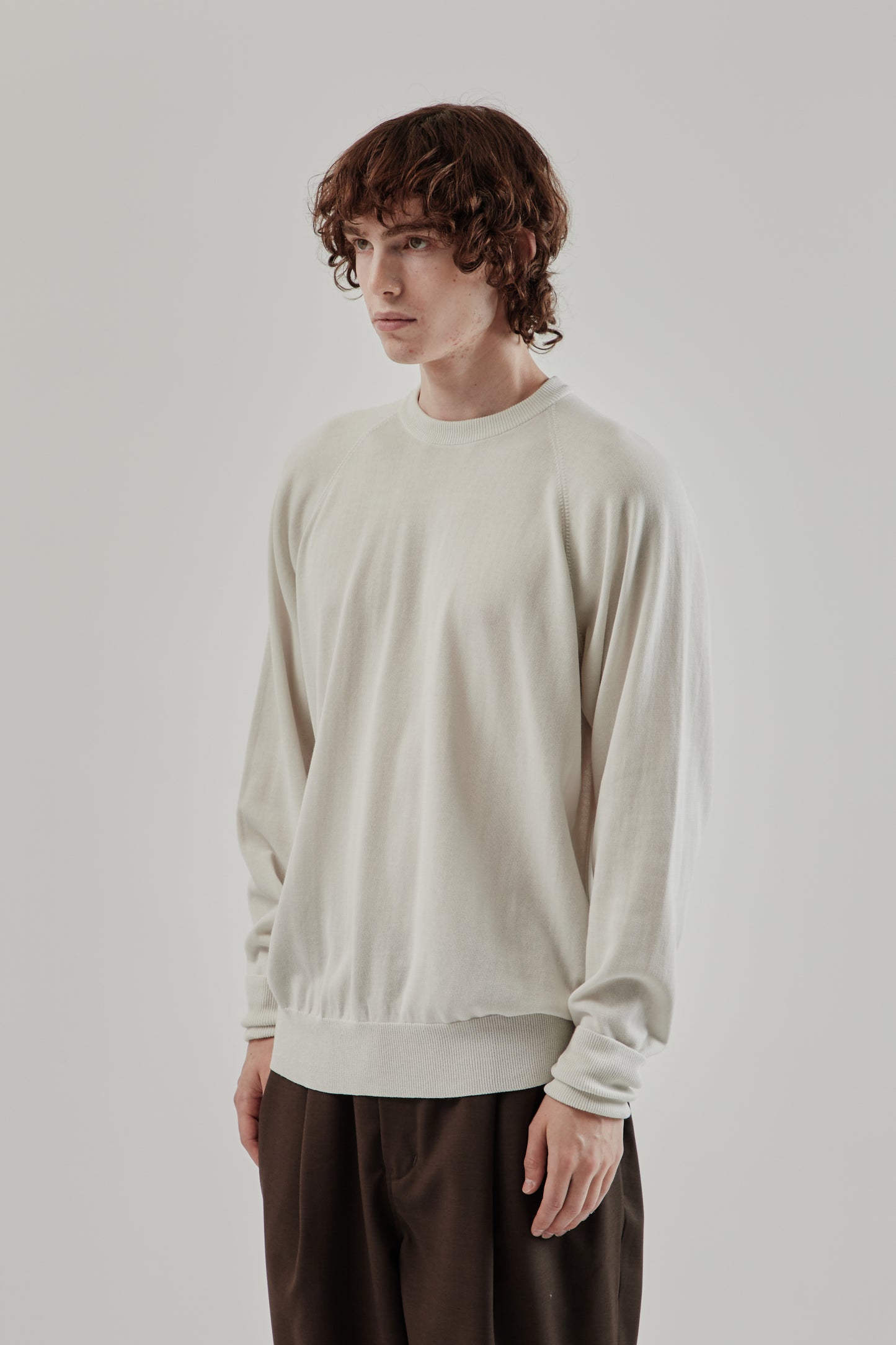 Still By Hand FW25 Cotton Silk Pullover Ivory 3