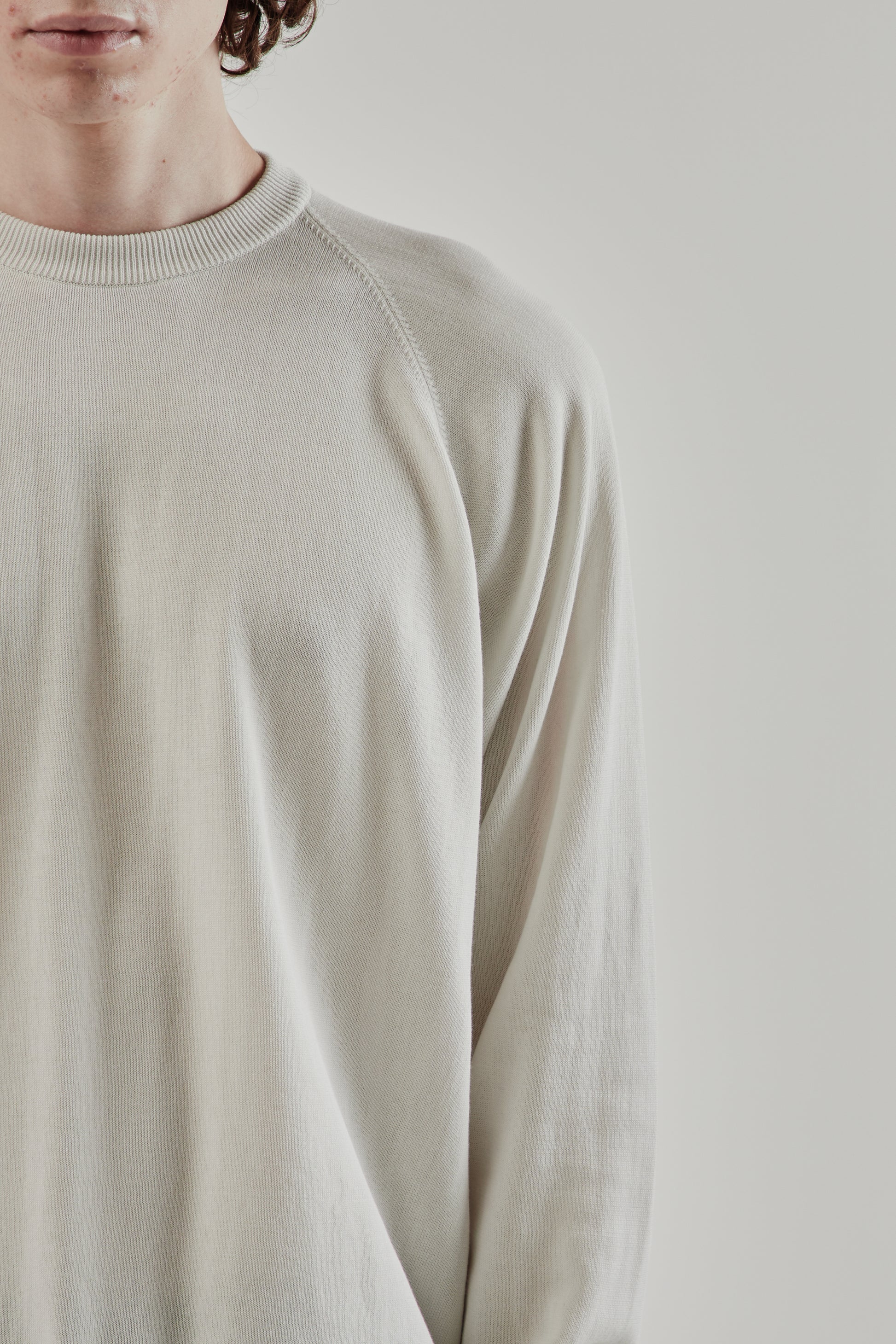 Still By Hand FW25 Cotton Silk Pullover Ivory 7