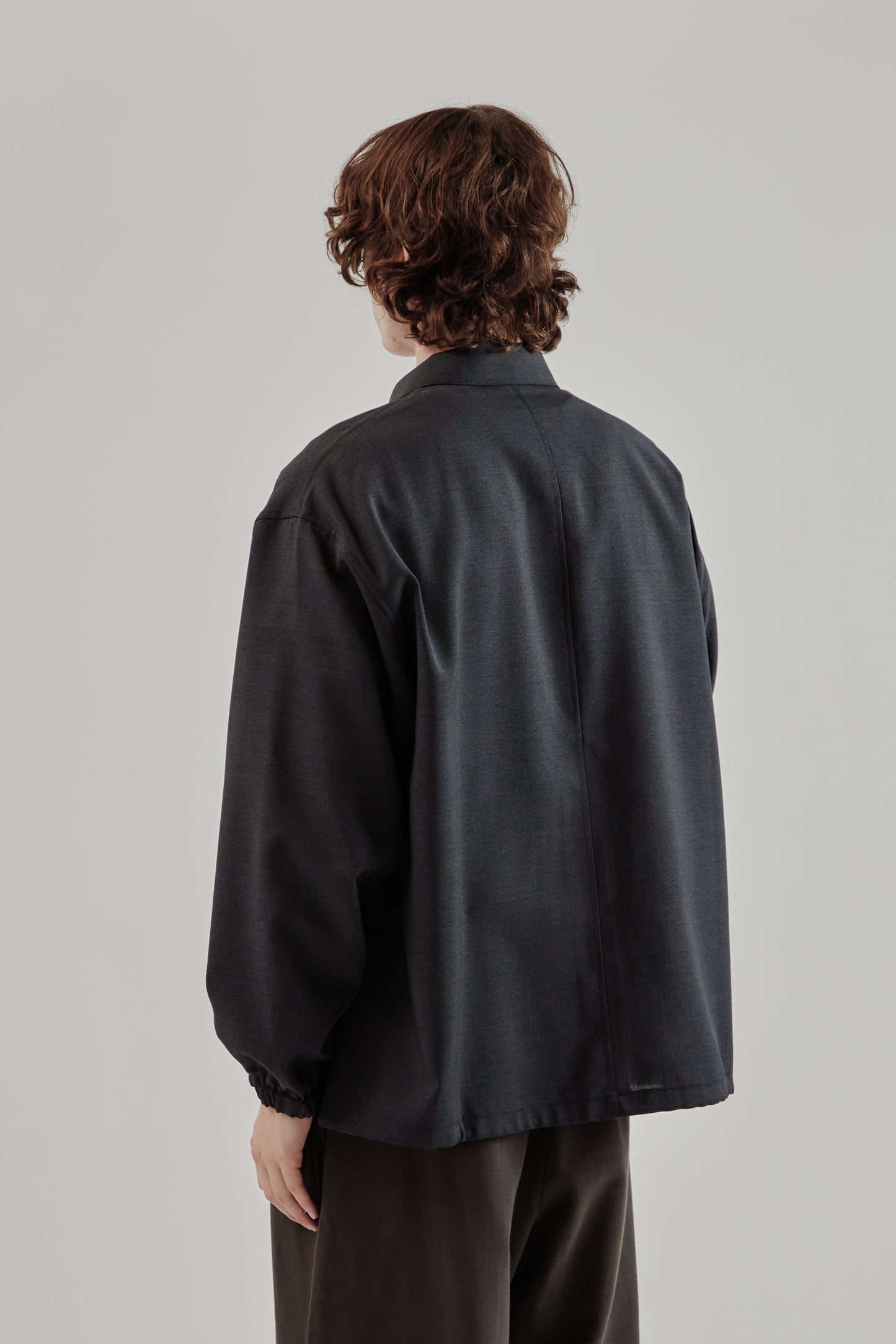 Still By Hand FW25 Double Pocket Shirt Jacket Charcoal 15