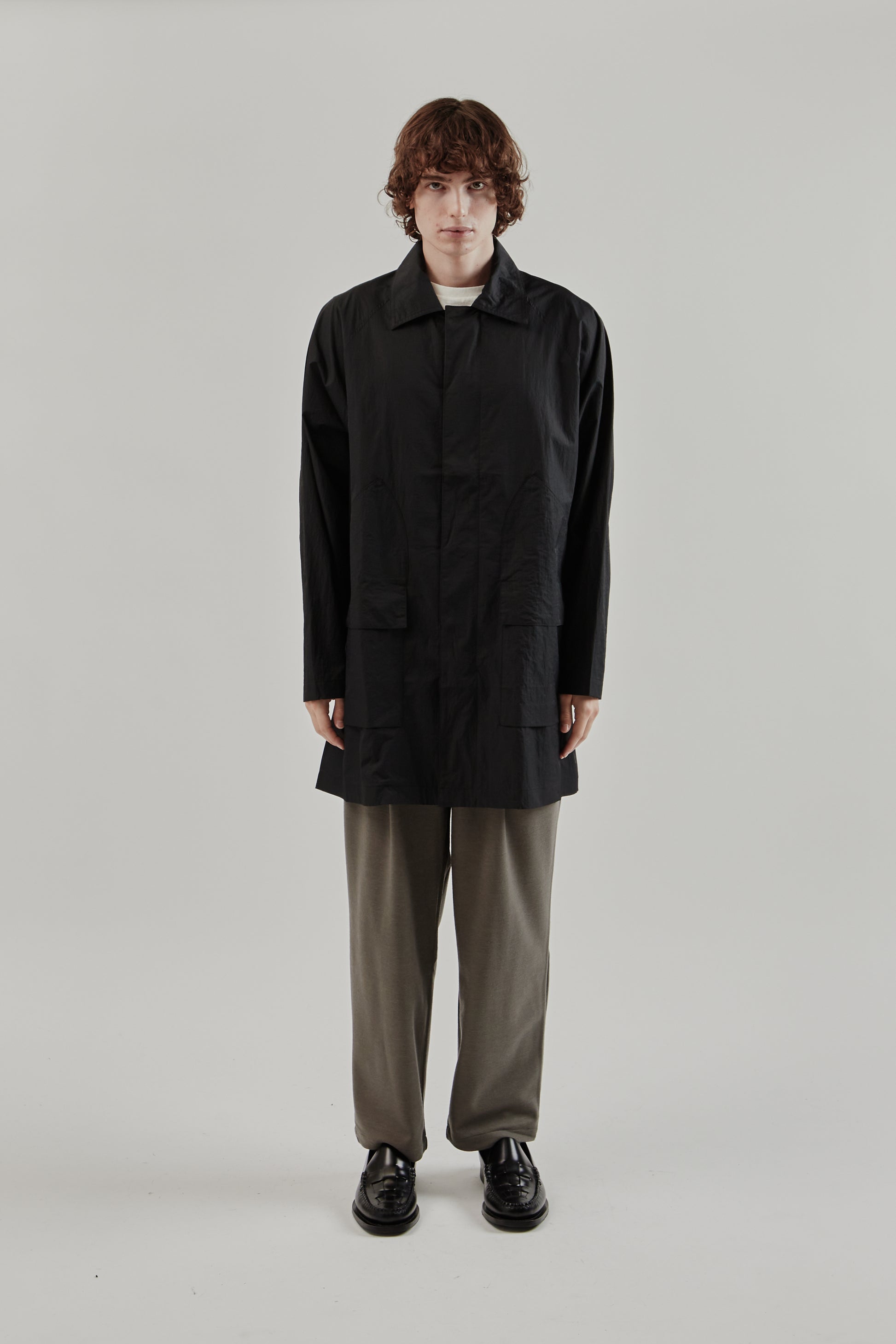 Still By Hand FW25 Nylon Half Coat 1