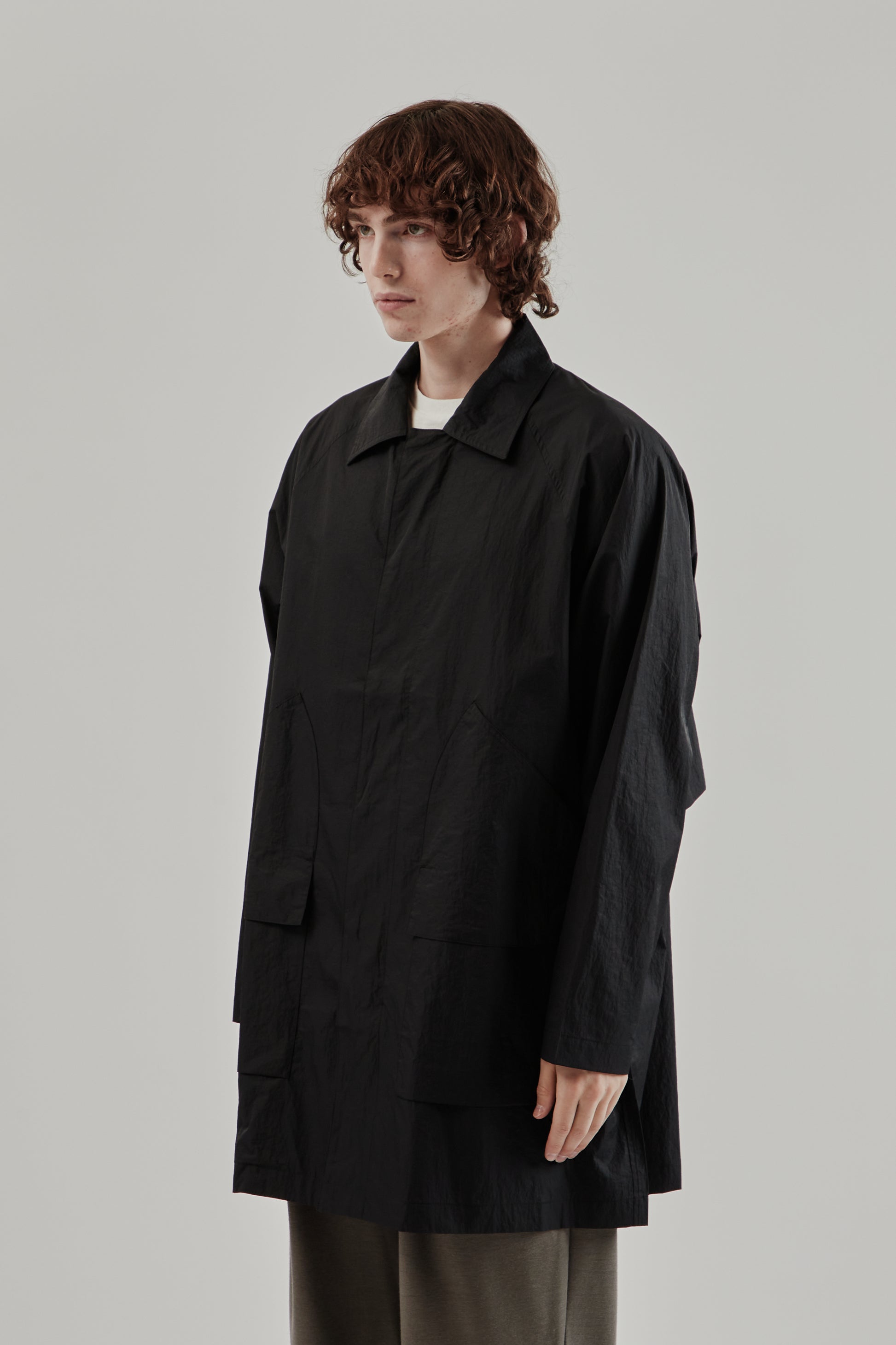 Still By Hand FW25 Nylon Half Coat 3