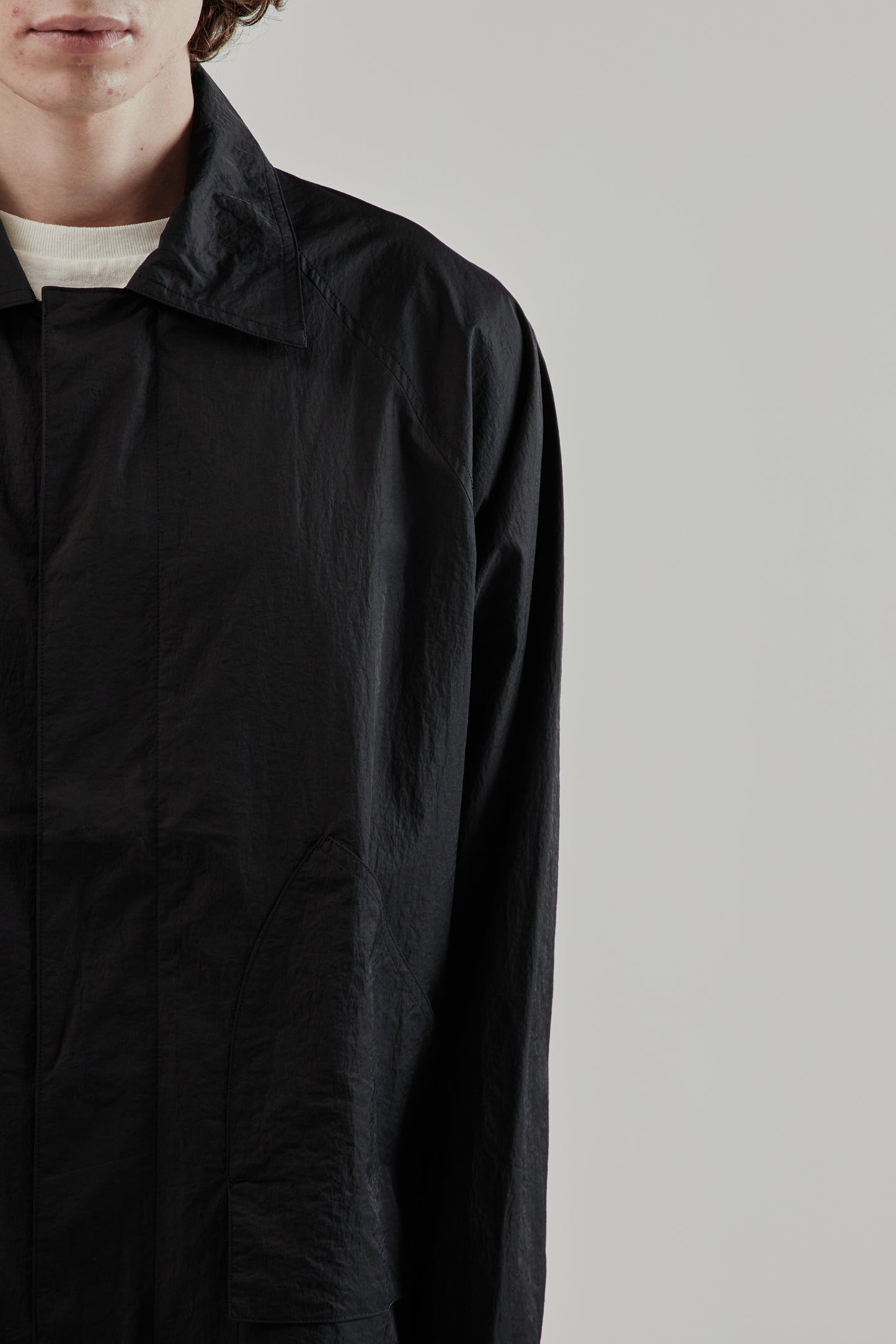 Still By Hand FW25 Nylon Half Coat 7