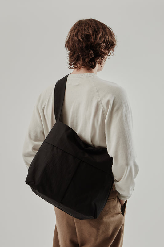 Still By Hand FW25 Padded Crossbody Bag Ink Black 1