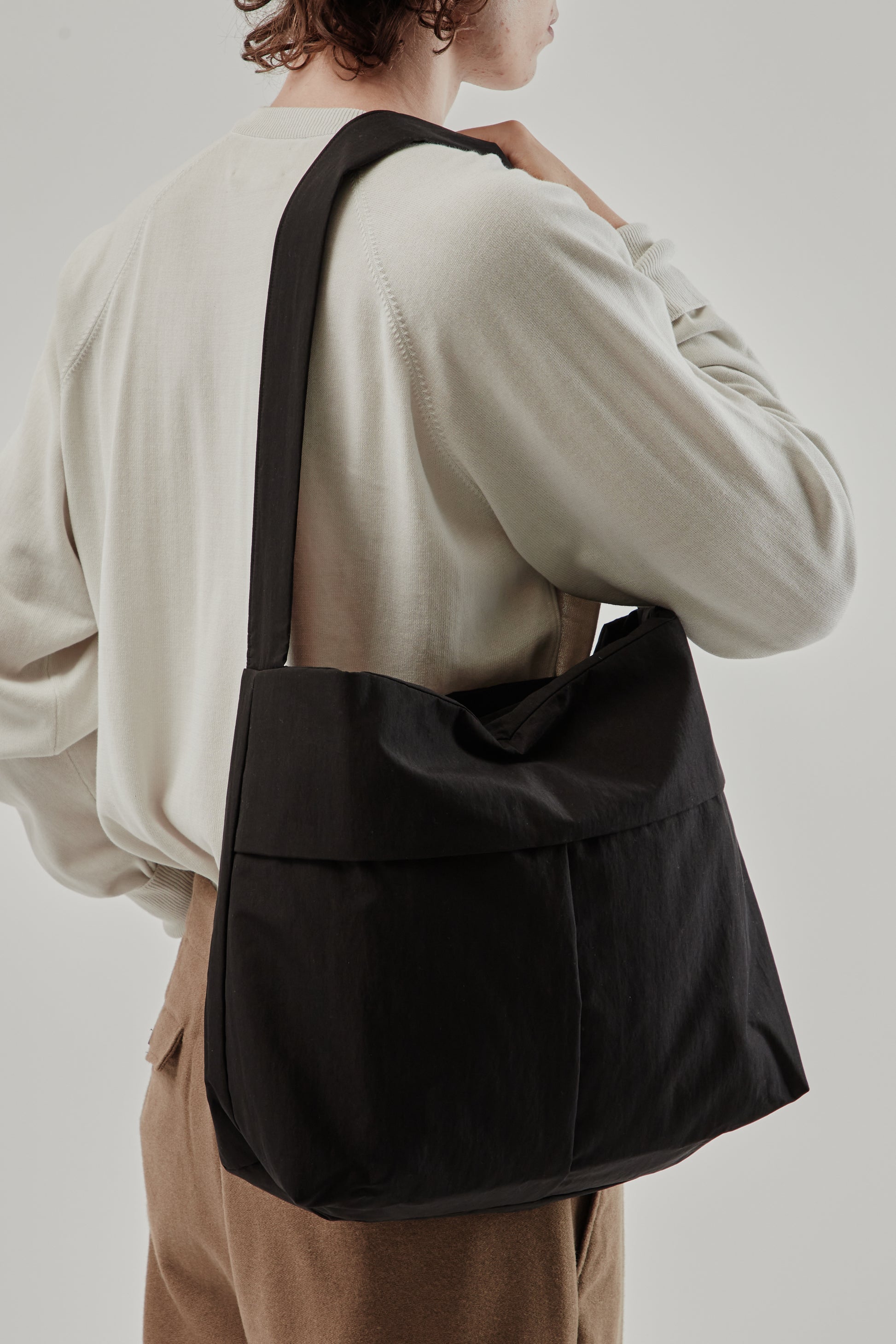 Still By Hand FW25 Padded Crossbody Bag Ink Black 3