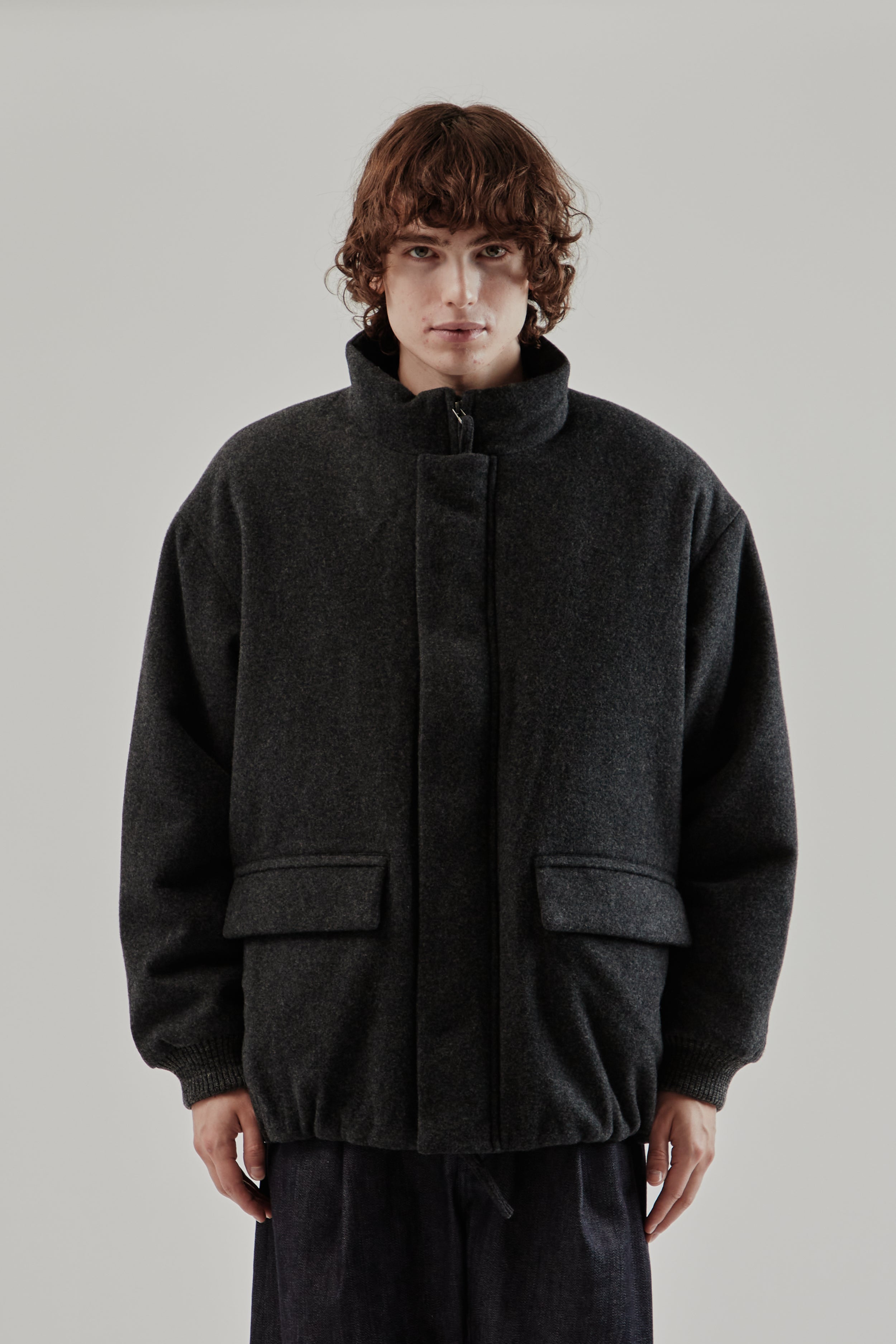 アルシンダーマテリアルズ padded wool flight blouson アルシンダーマテリアルズ padded wool flight blouson