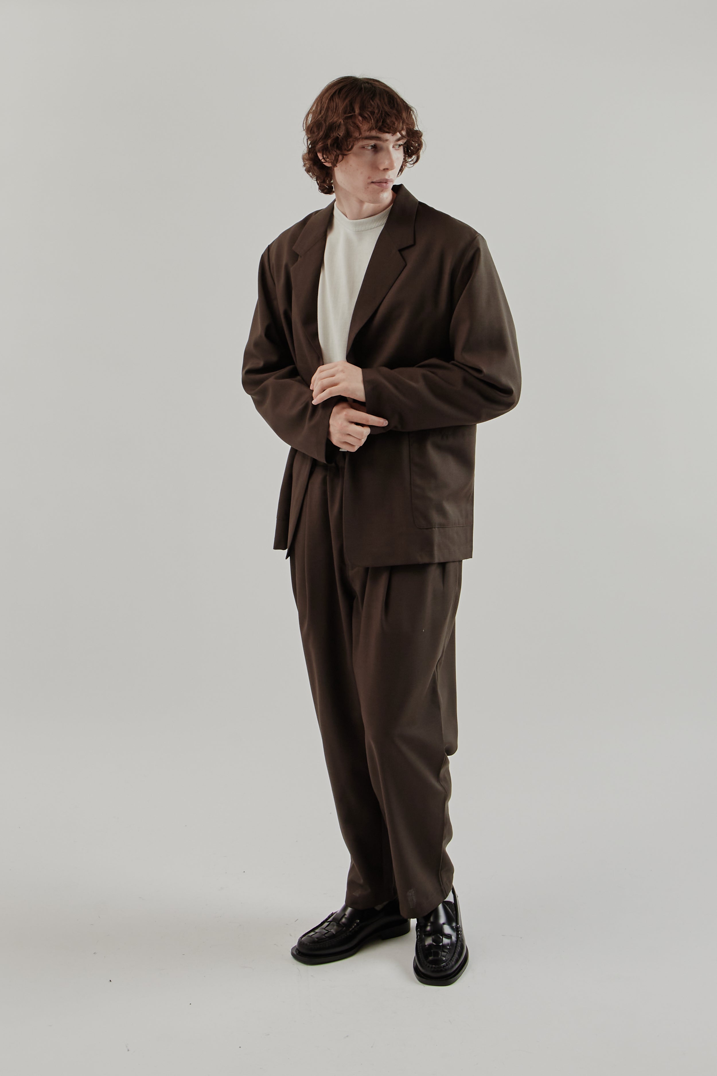 Still By Hand Relaxed 2B Jacket - Dark Brown | Wallace Mercantile Shop