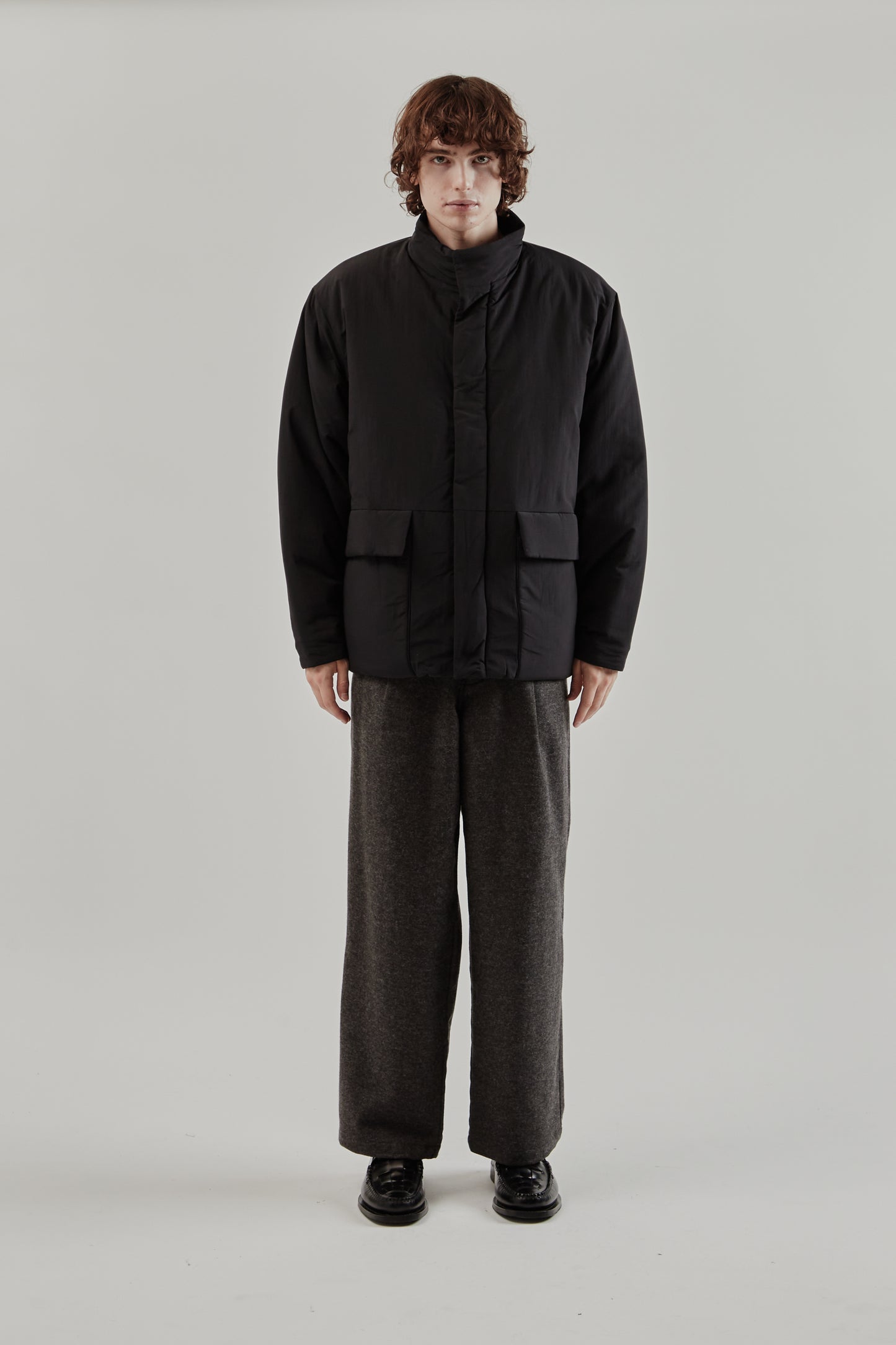 Still By Hand FW25 Round Puffy Blouson Black 1