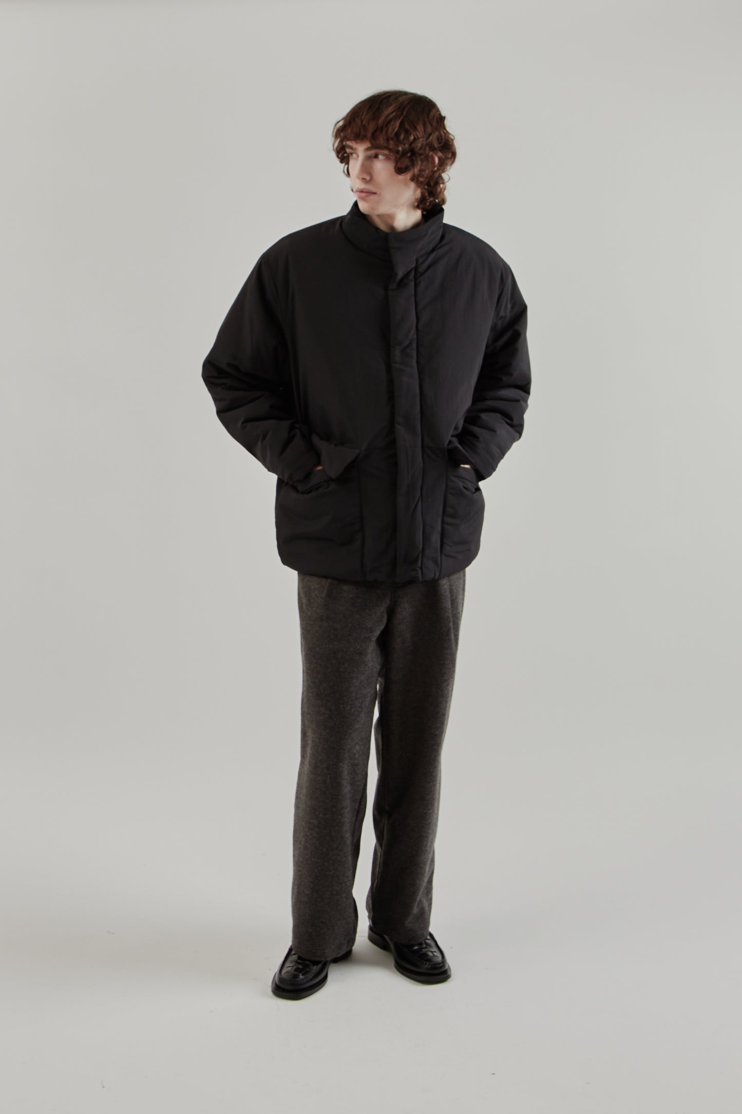 Still By Hand FW25 Round Puffy Blouson Black 11