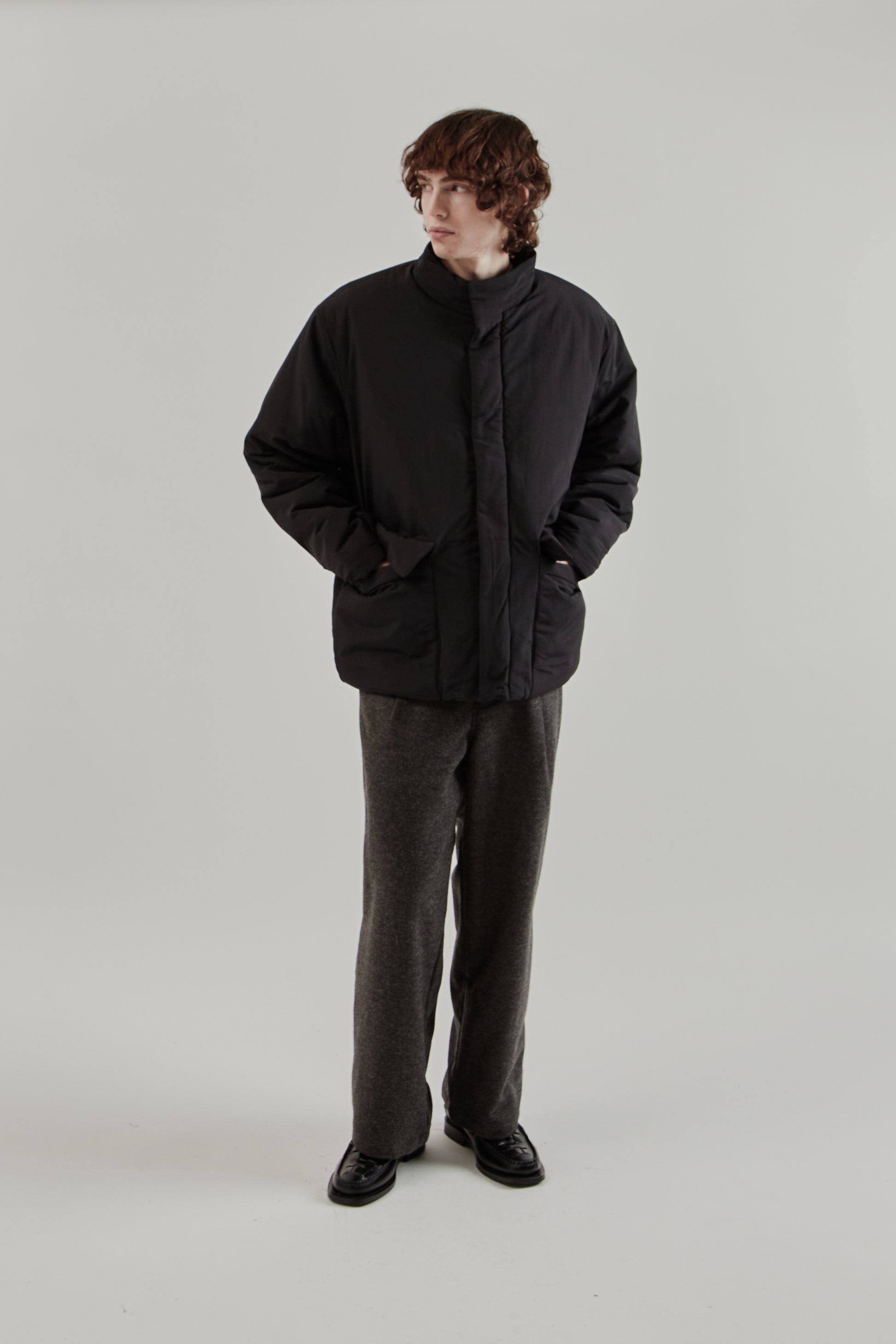 Still By Hand FW25 Round Puffy Blouson Black 11